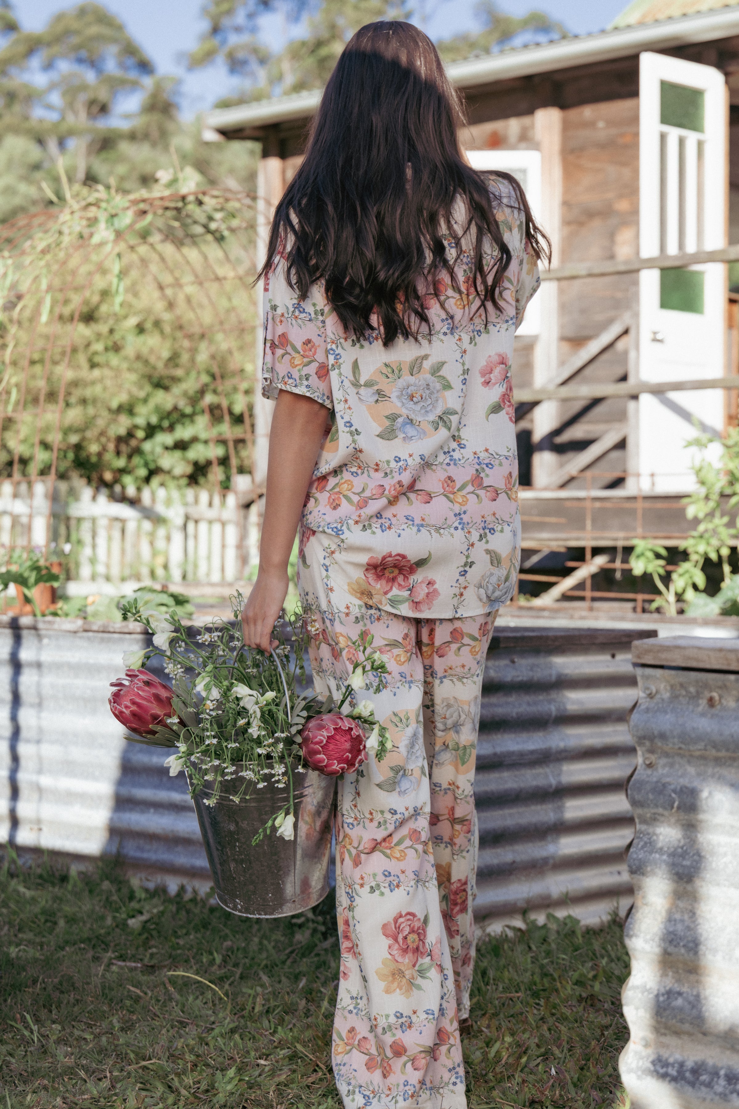 Petal and Pup USA BOTTOMS Cascais Pants - Rose Tile