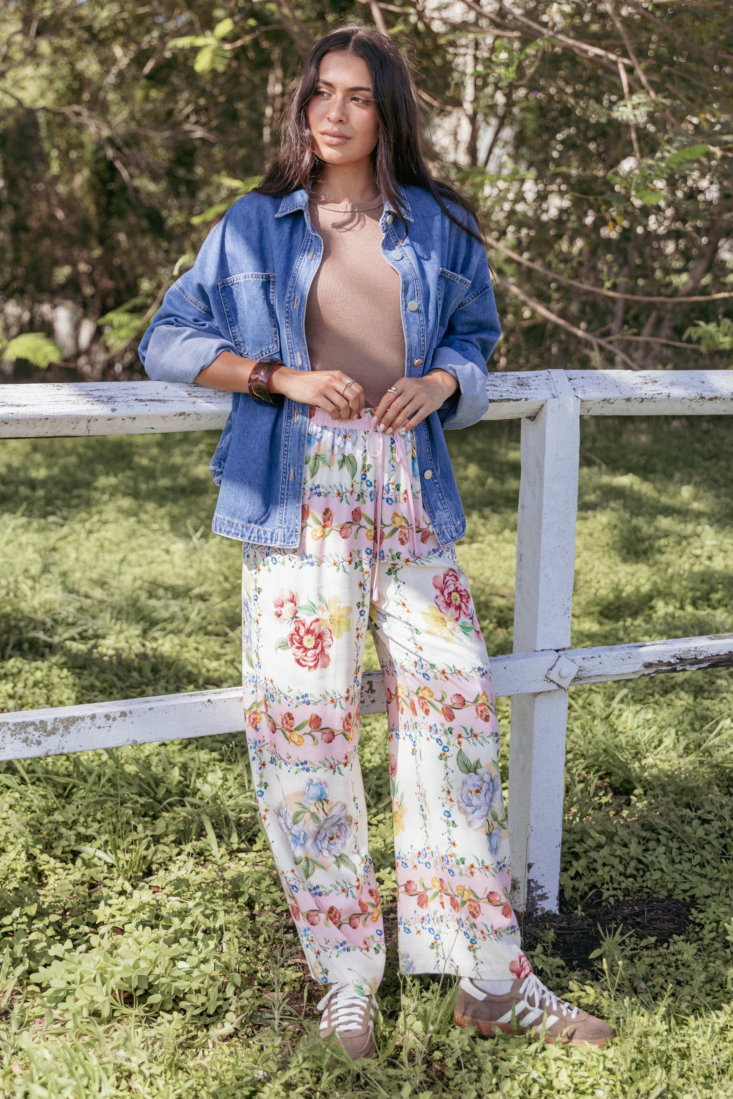 Petal and Pup USA BOTTOMS Cascais Pants - Rose Tile