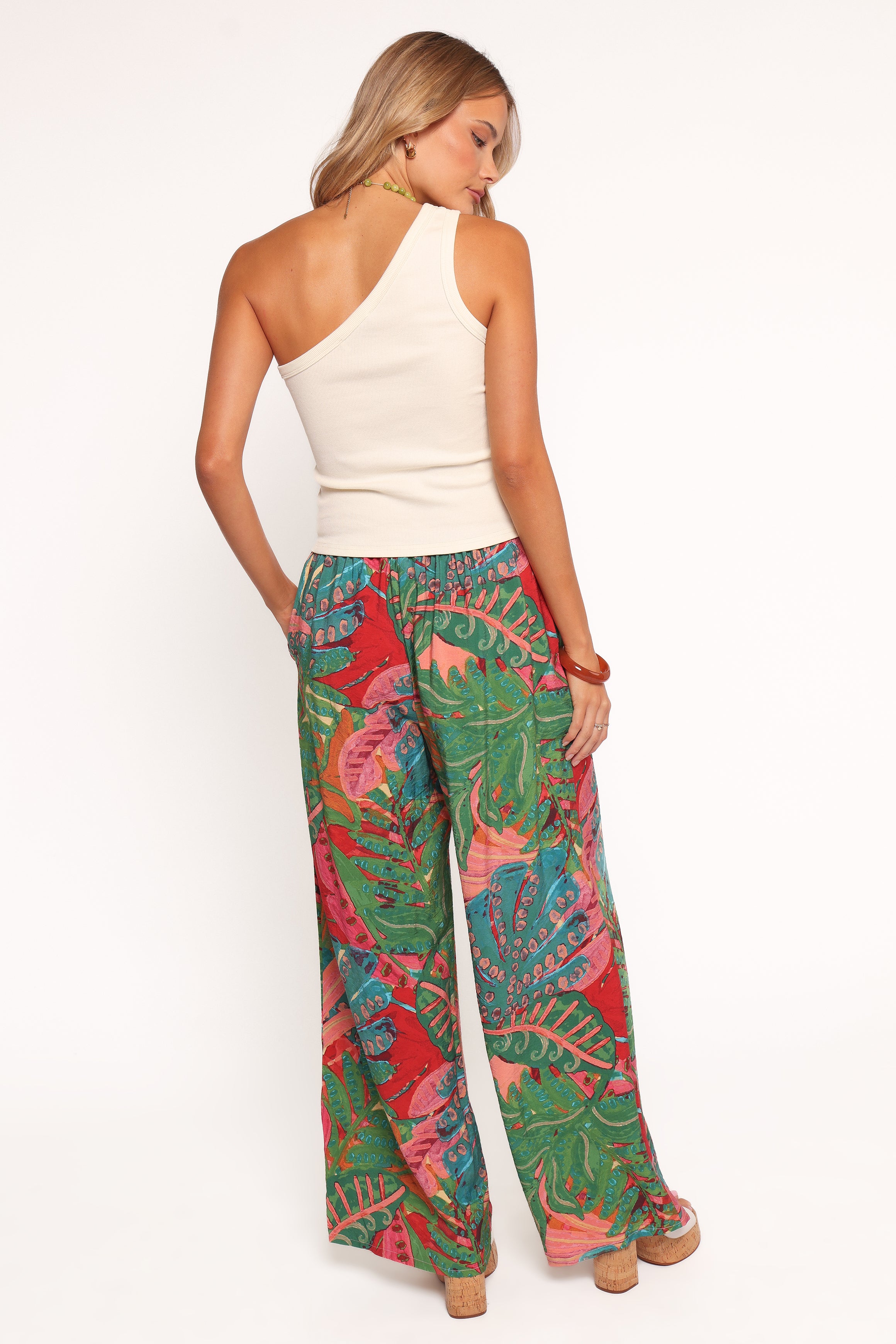 Petal and Pup USA BOTTOMS Charly Wide Leg Pant - Calypso Coral (Hold for Rack)