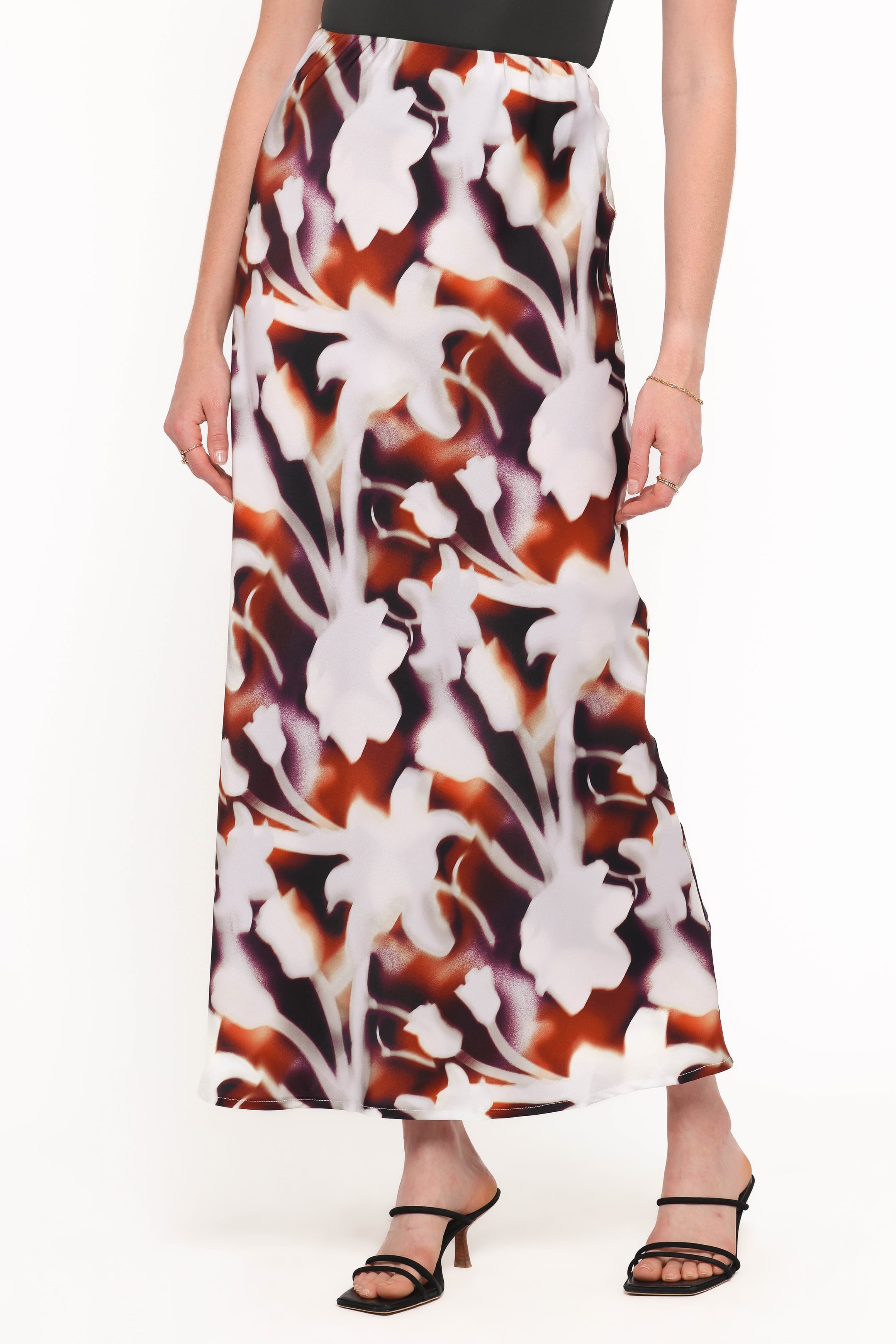 Petal and Pup USA BOTTOMS Cheryl Maxi Skirt - Blurred Floral