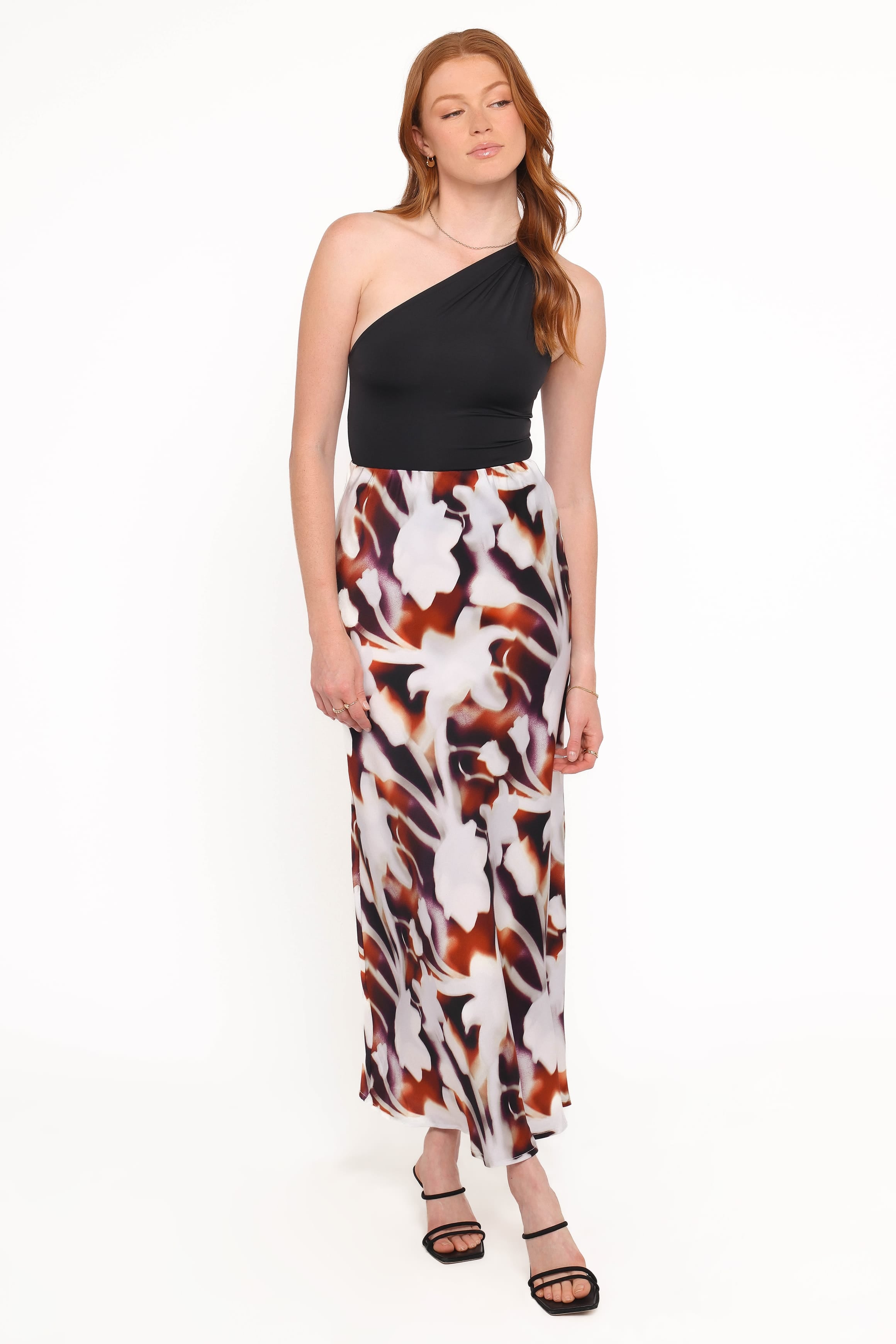 Petal and Pup USA BOTTOMS Cheryl Maxi Skirt - Blurred Floral
