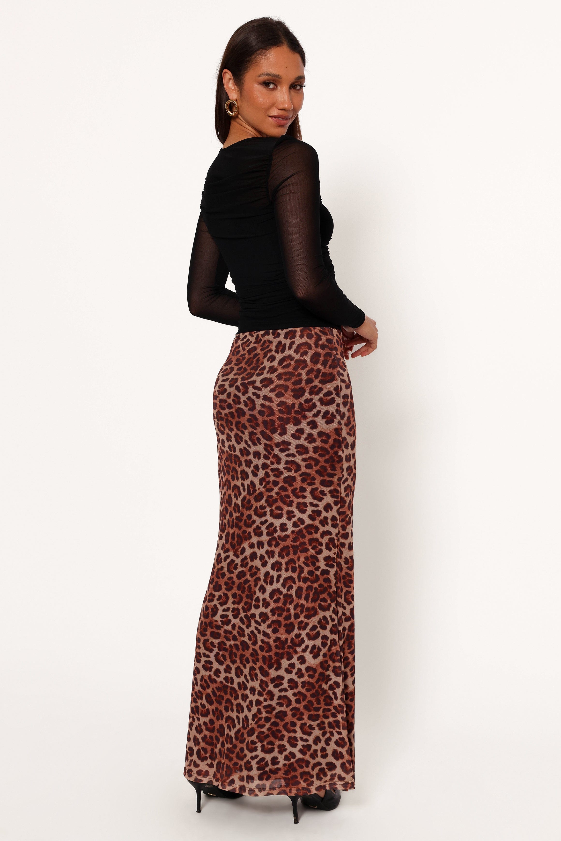 Petal and Pup USA BOTTOMS Cici Maxi Skirt - Leopard