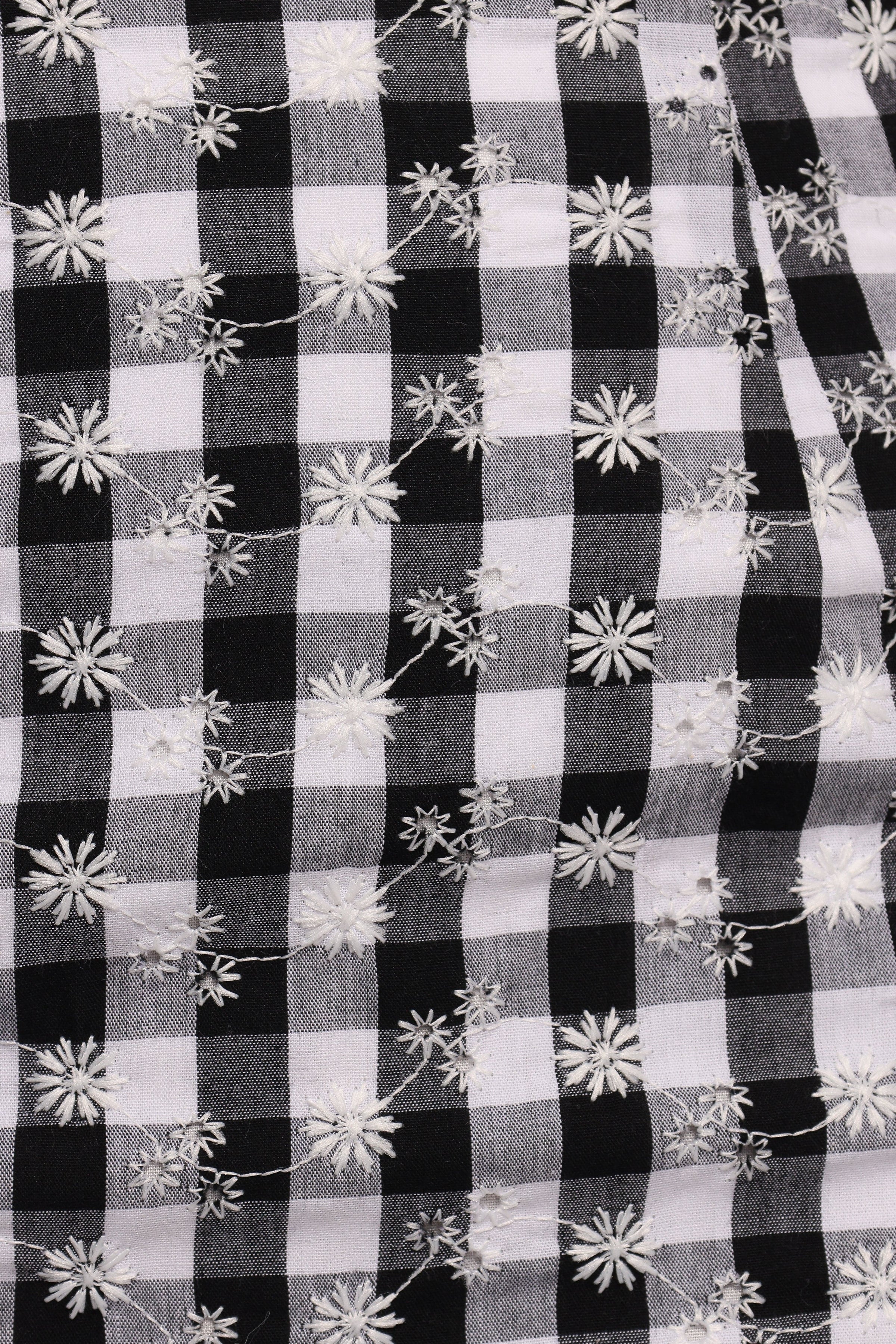 Petal and Pup USA BOTTOMS Clement Mini Skirt - Black White Gingham (Hold for Amazon)