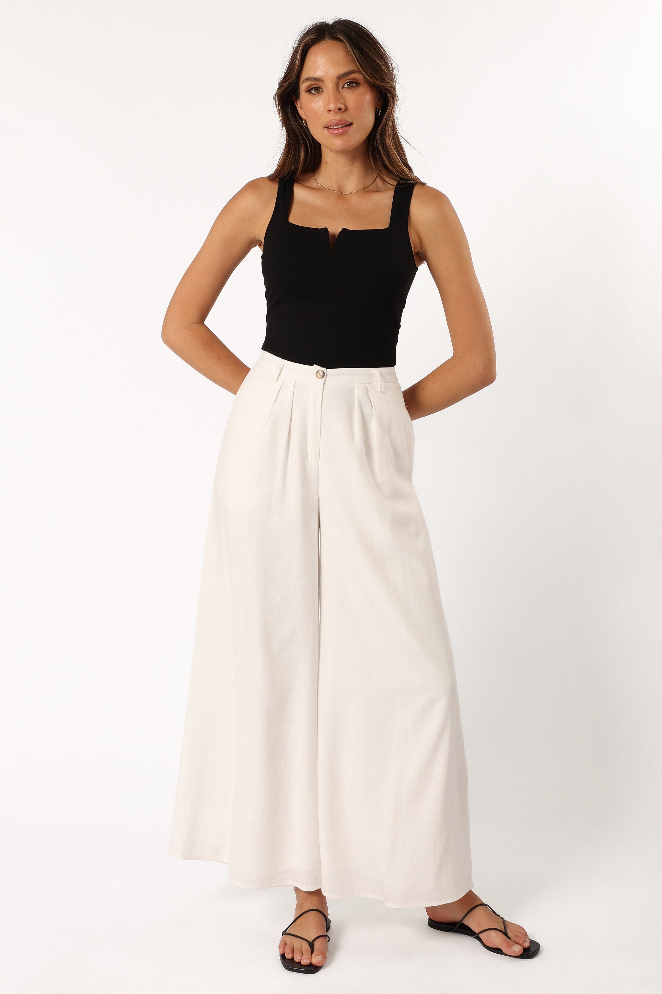 Petal and Pup USA BOTTOMS Colleen Pant - White