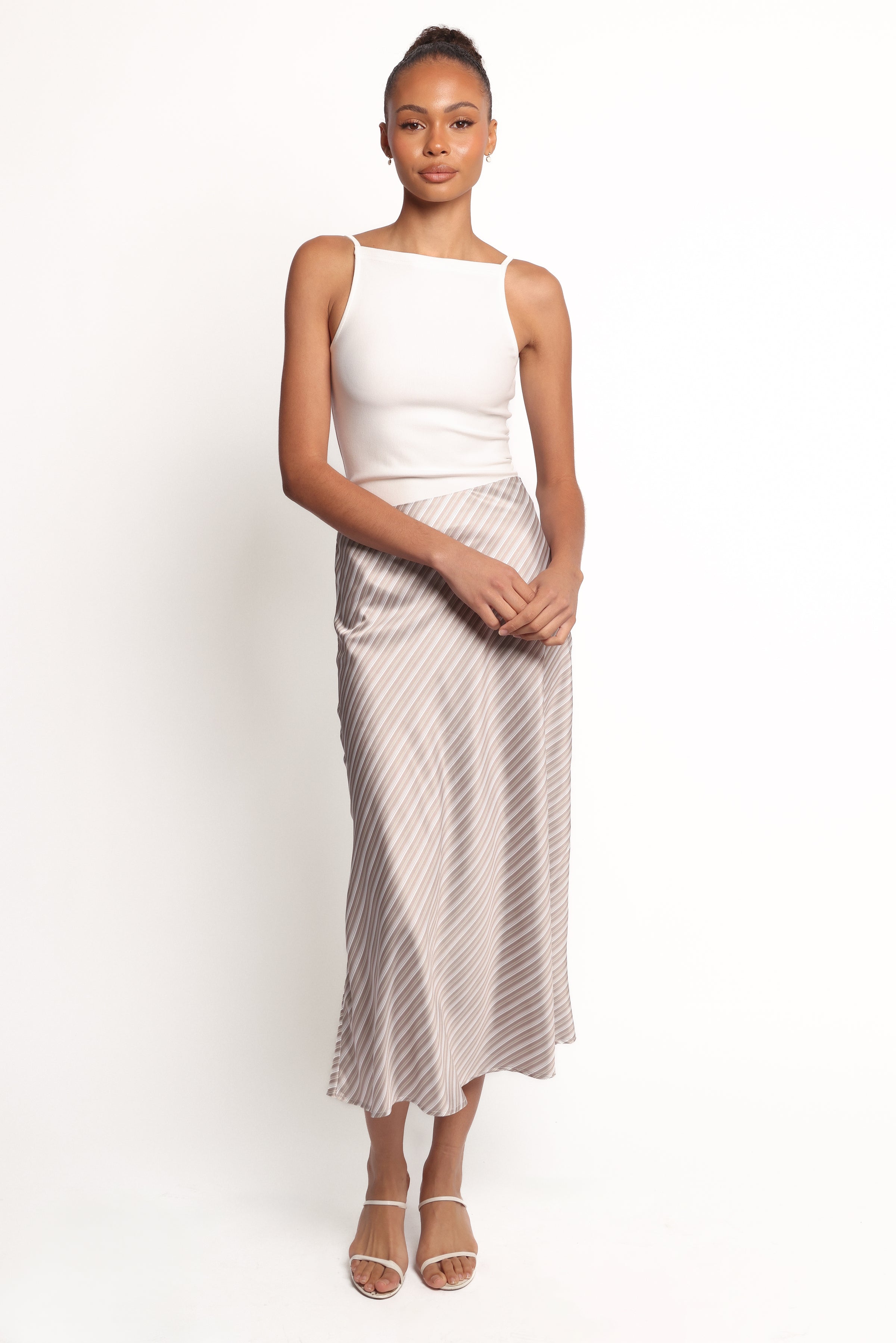 Petal and Pup USA BOTTOMS Corrina Midi Skirt - Stripe