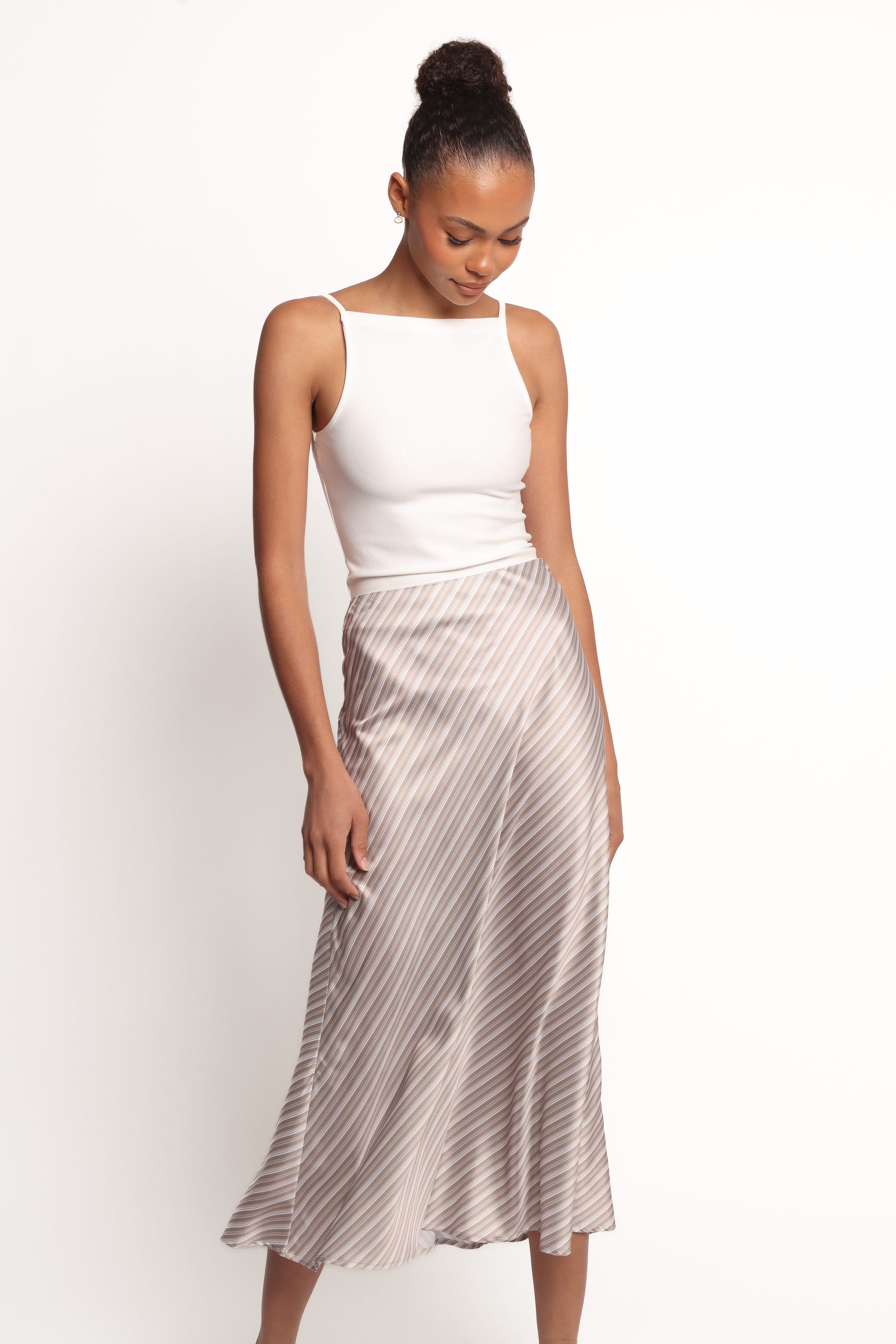 Petal and Pup USA BOTTOMS Corrina Midi Skirt - Stripe