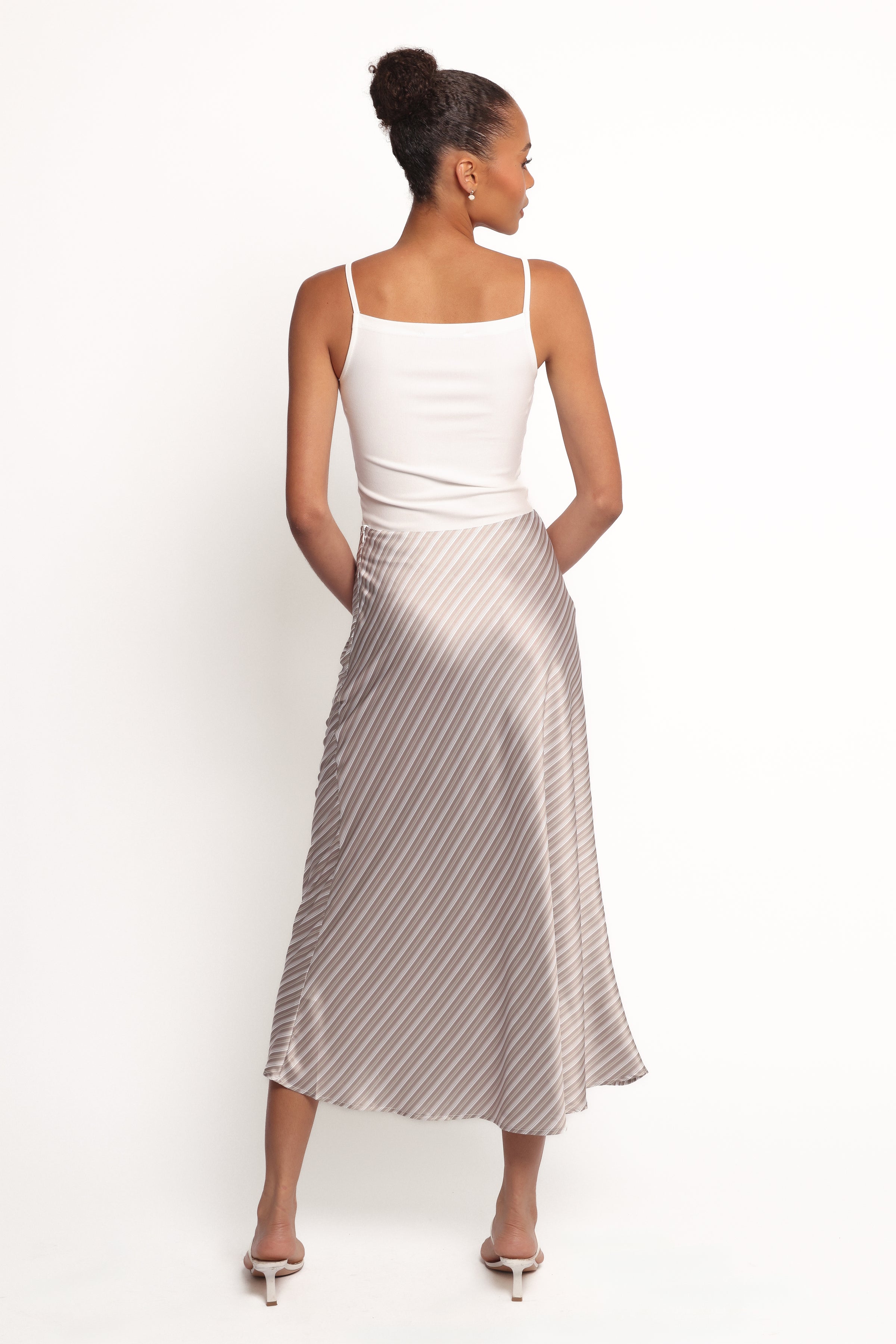 Petal and Pup USA BOTTOMS Corrina Midi Skirt - Stripe