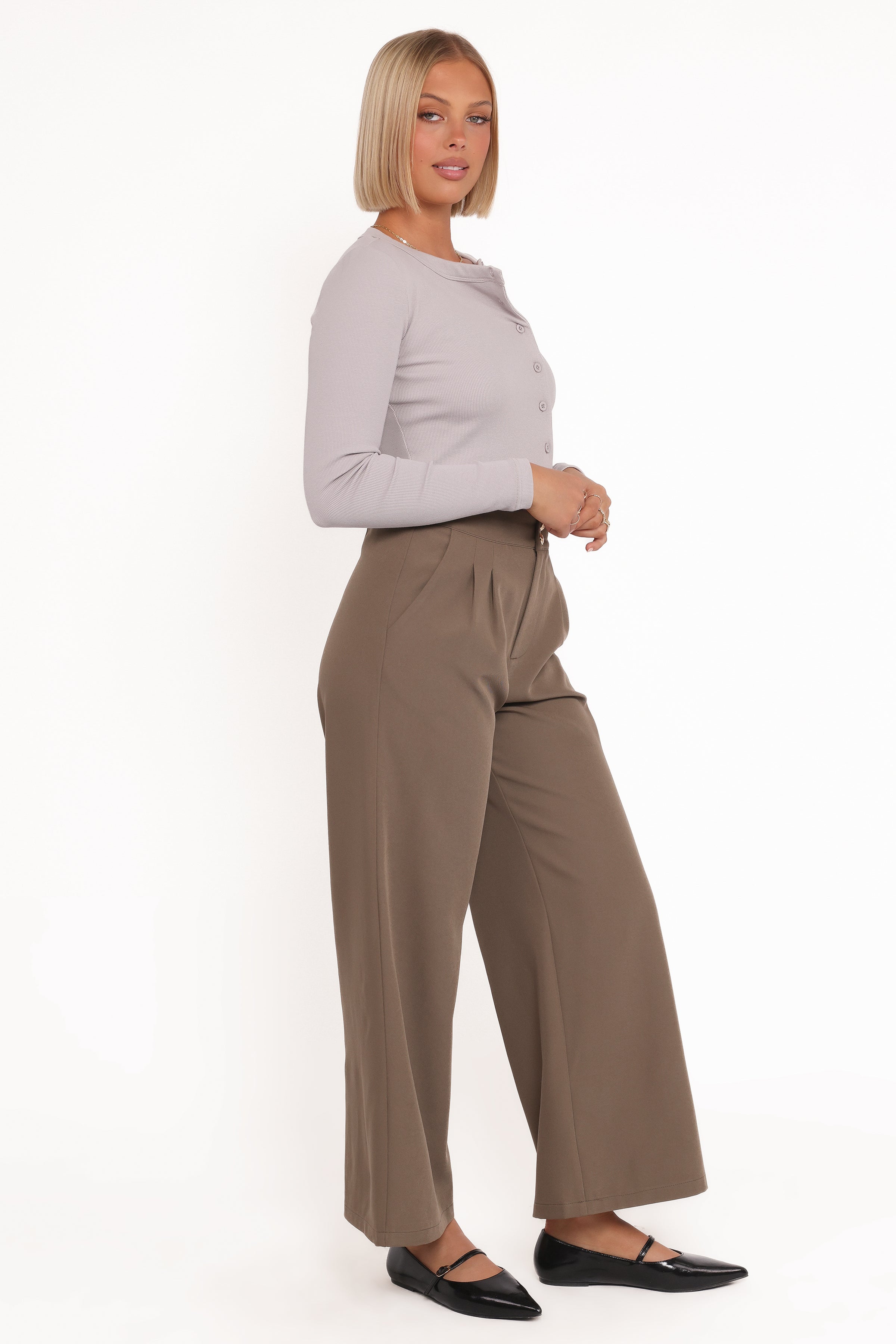 Petal and Pup USA BOTTOMS Curtis Pants - Taupe