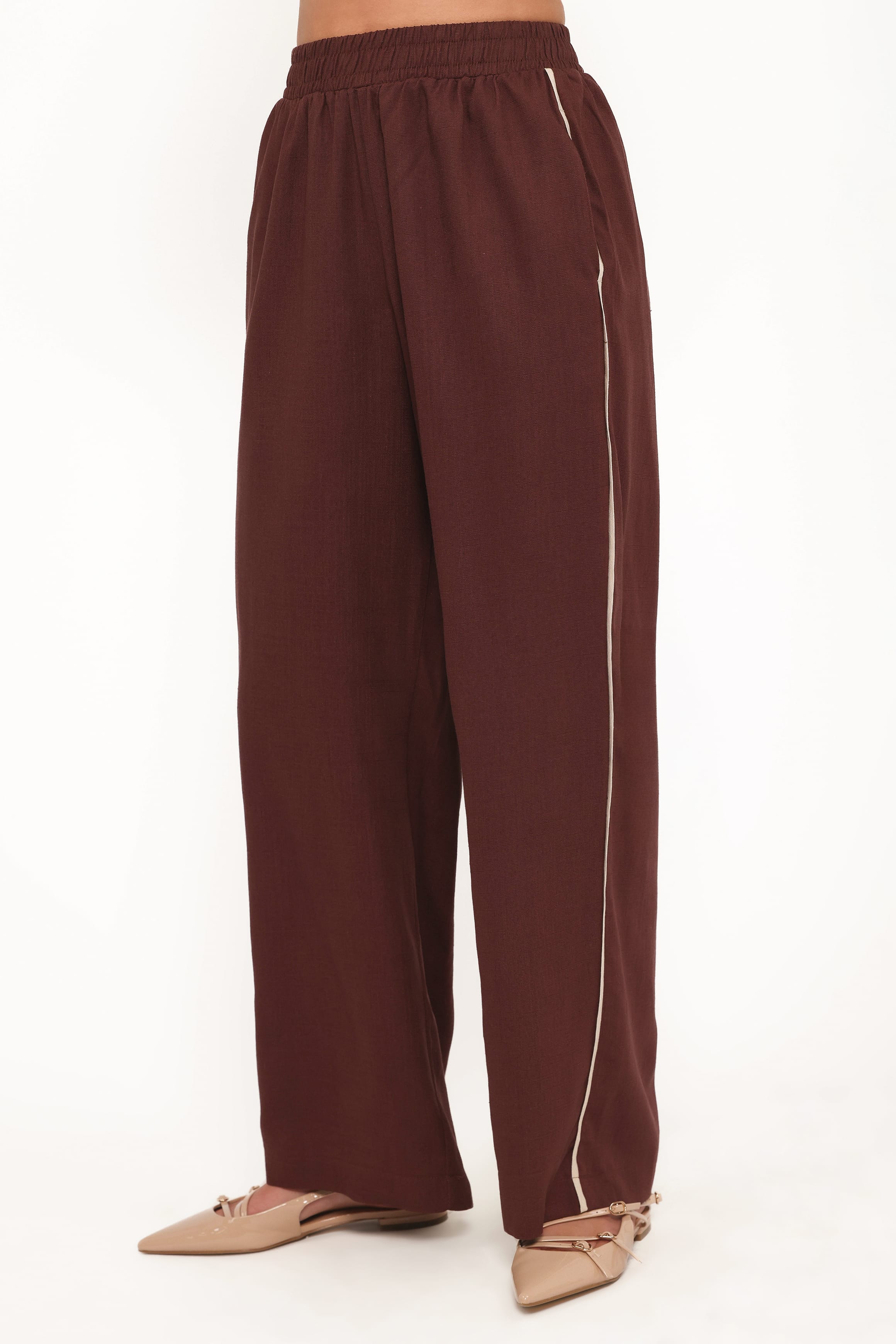 Petal and Pup USA BOTTOMS Dalton Pant - Brown Cream
