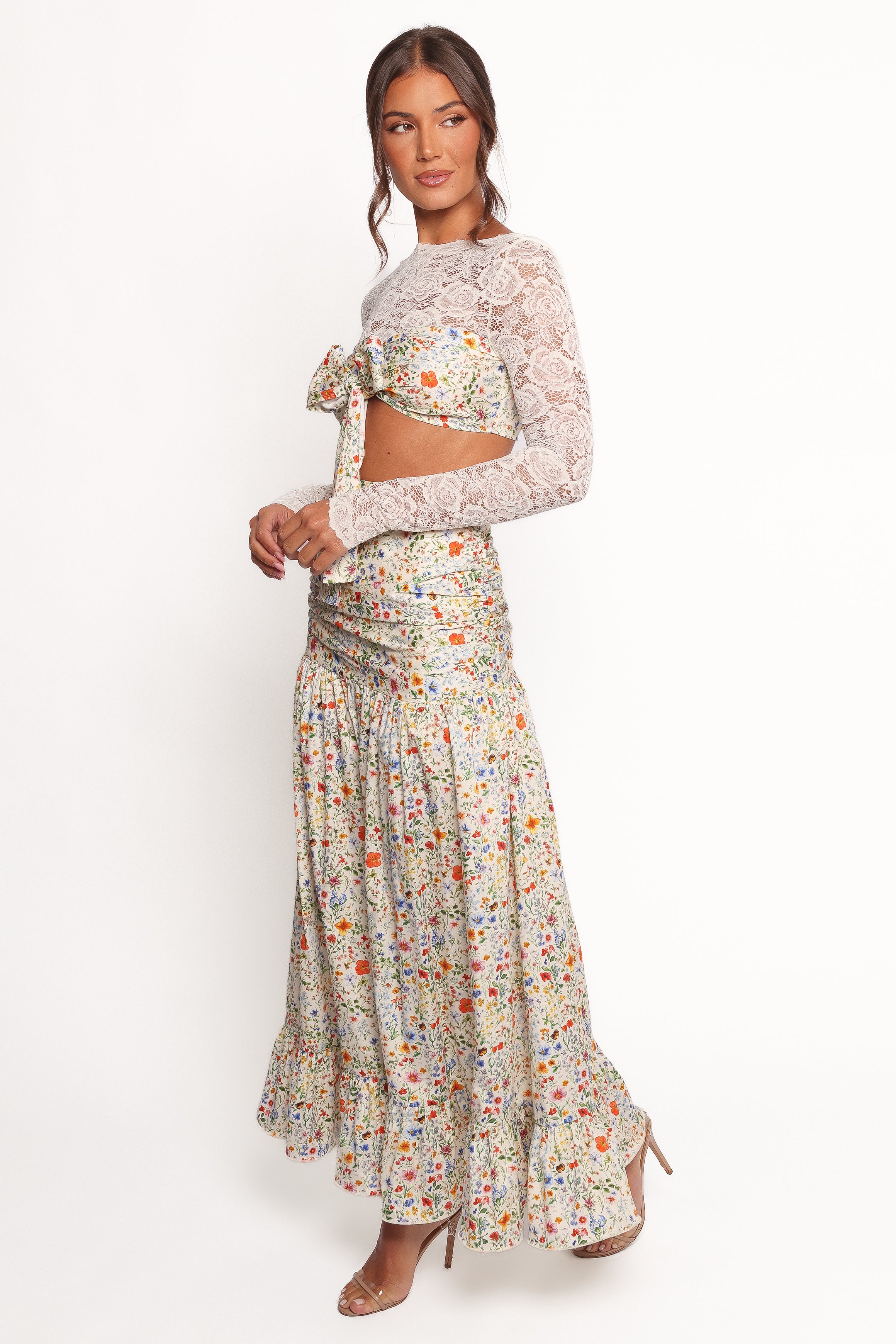 Petal and Pup USA BOTTOMS Dara Maxi Skirt - Garden Floral