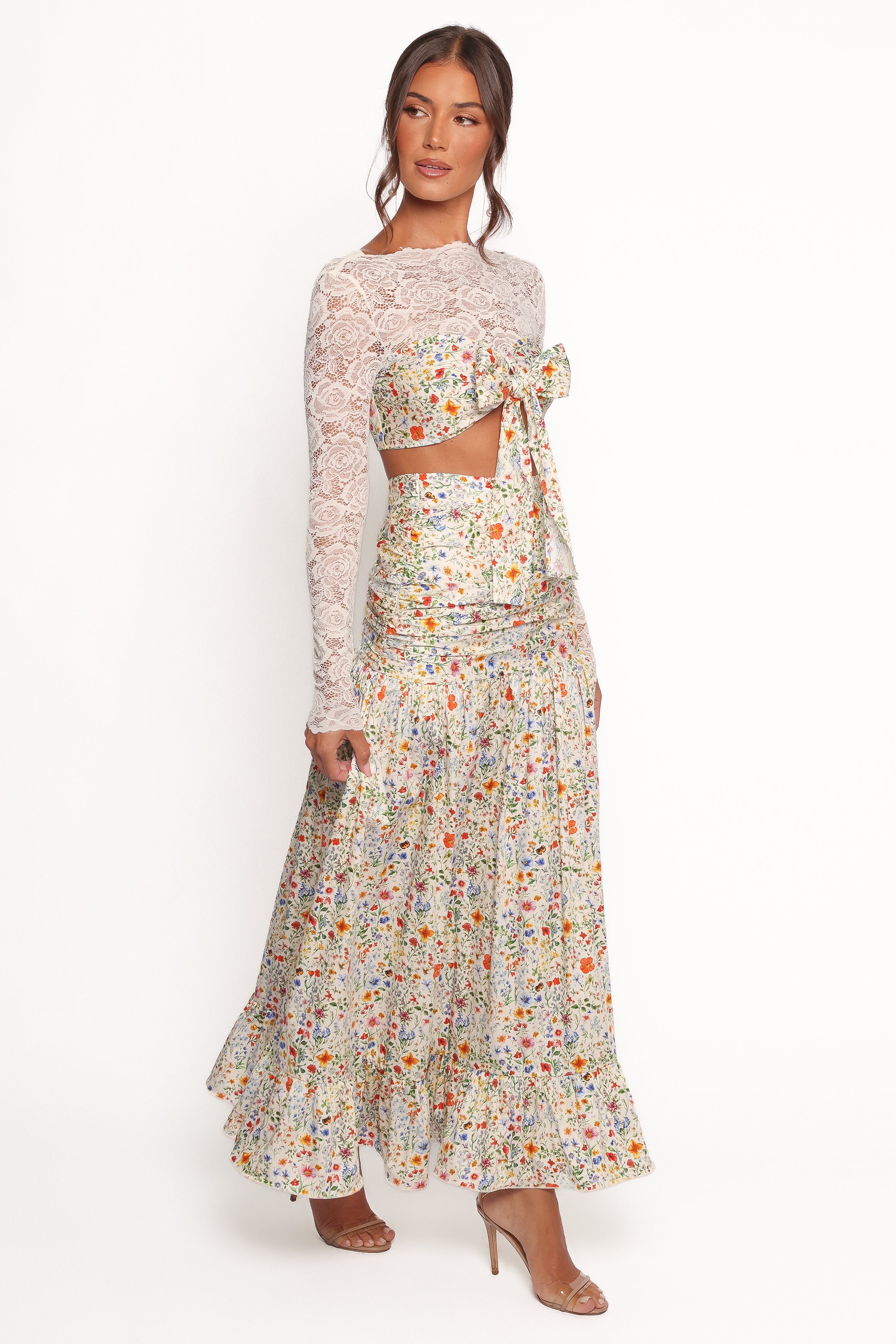 Petal and Pup USA BOTTOMS Dara Maxi Skirt - Garden Floral