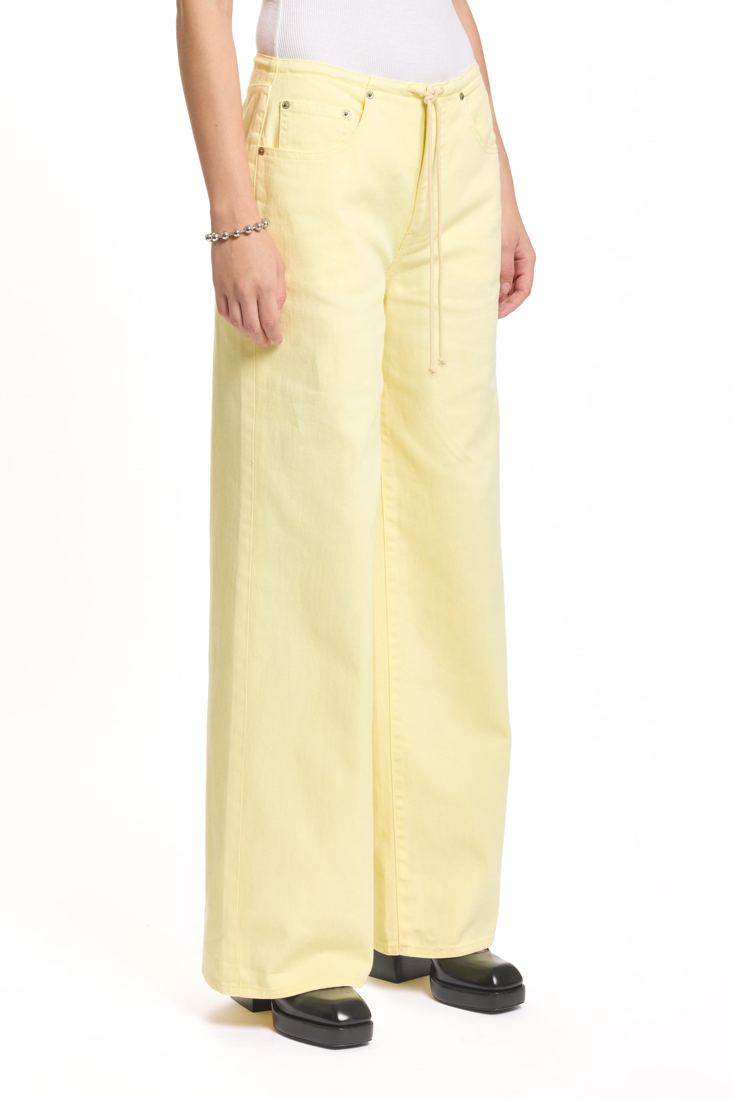 Petal and Pup USA BOTTOMS Daze Madison Wide Leg Jeans - Sunny
