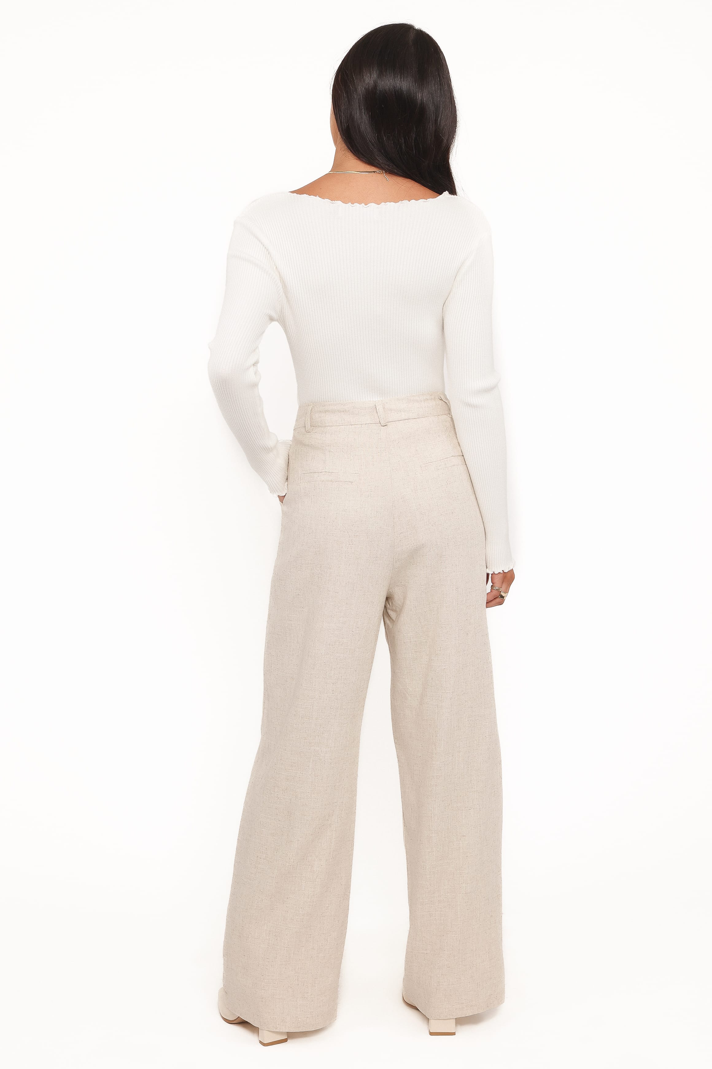 Petal and Pup USA BOTTOMS Dean Linen Pants - Beige