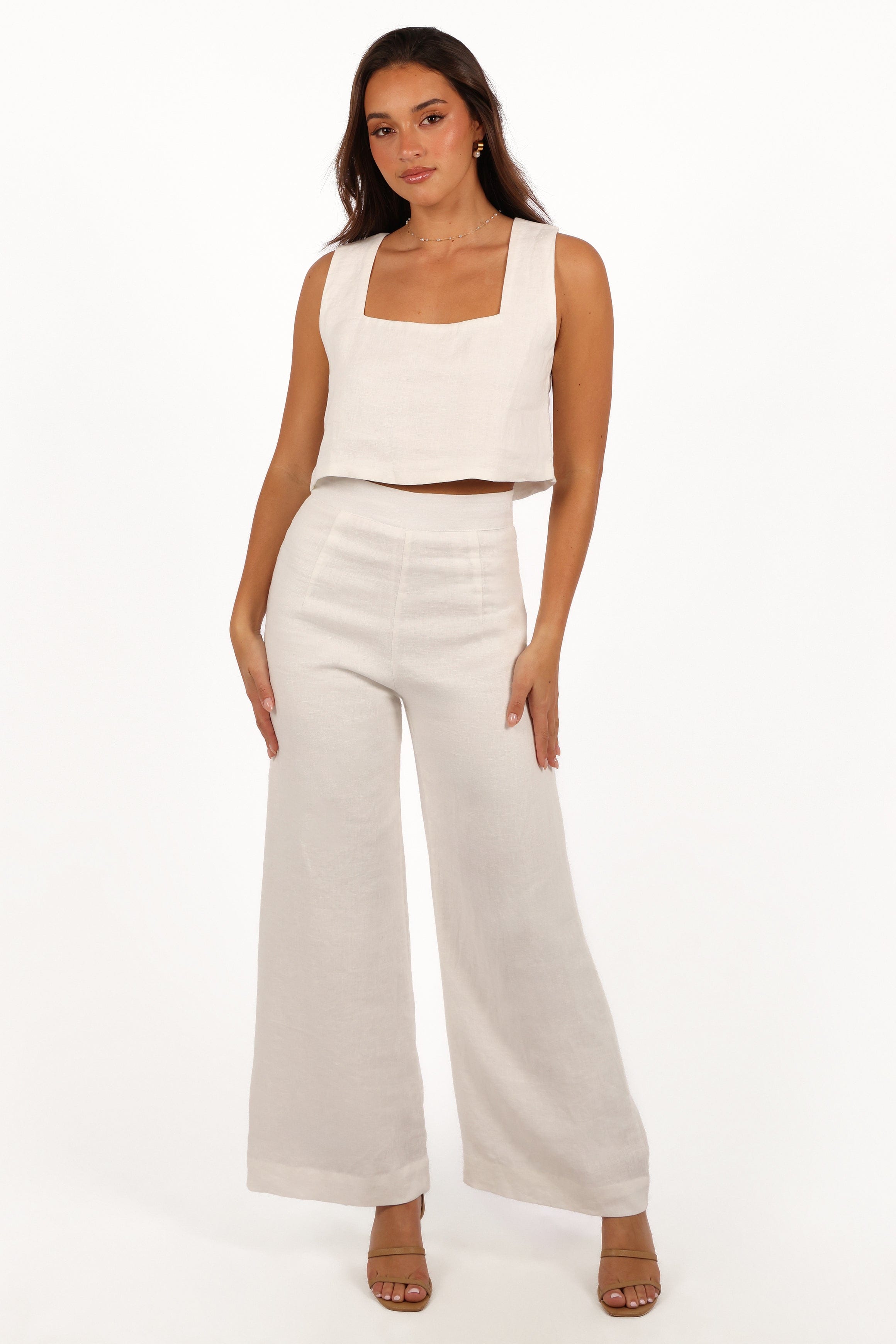 Petal and Pup USA BOTTOMS Devlin Pant - Cloud White