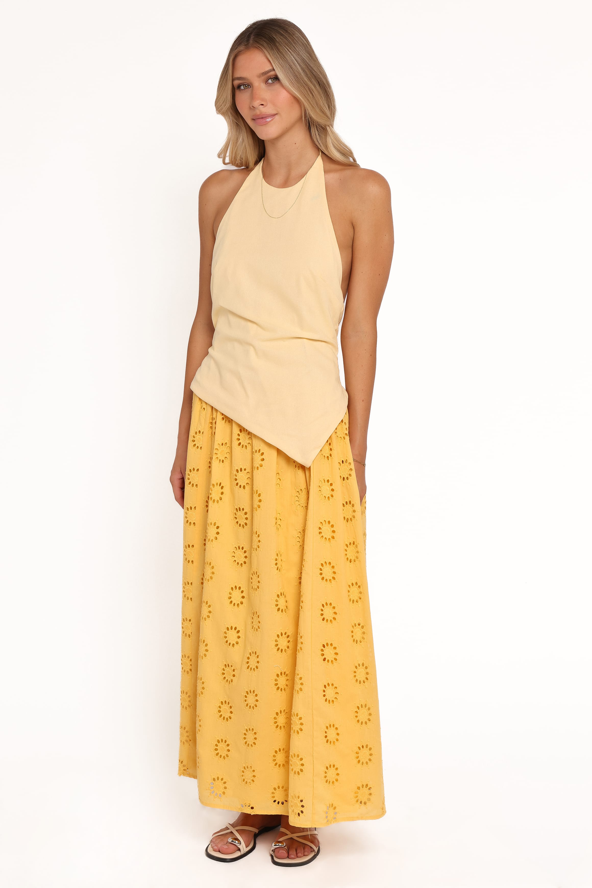 Petal and Pup USA BOTTOMS Dillon Midi Skirt - Mango