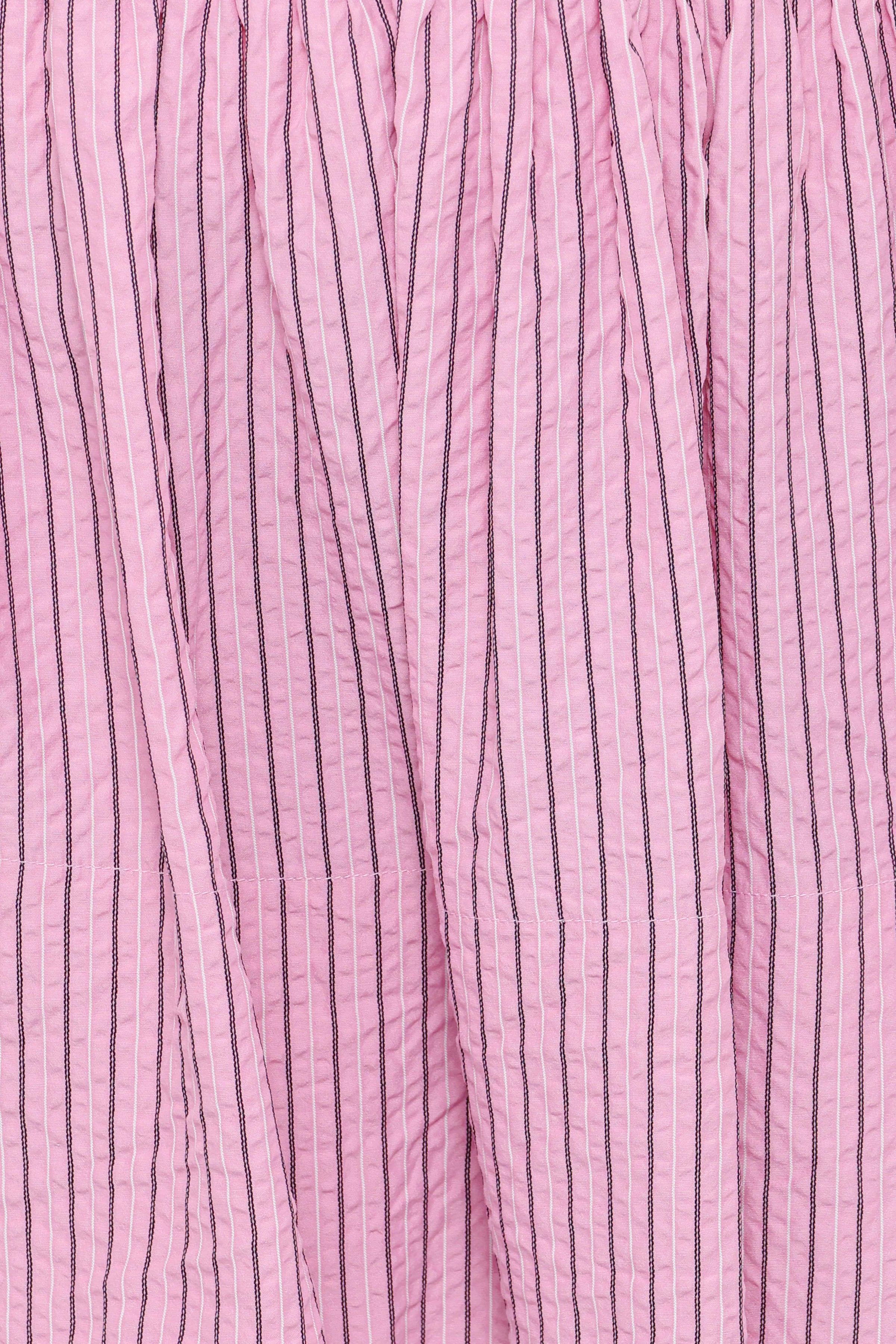 Petal and Pup USA BOTTOMS Domitia Mini Aline Skirt - Pink White Stripe