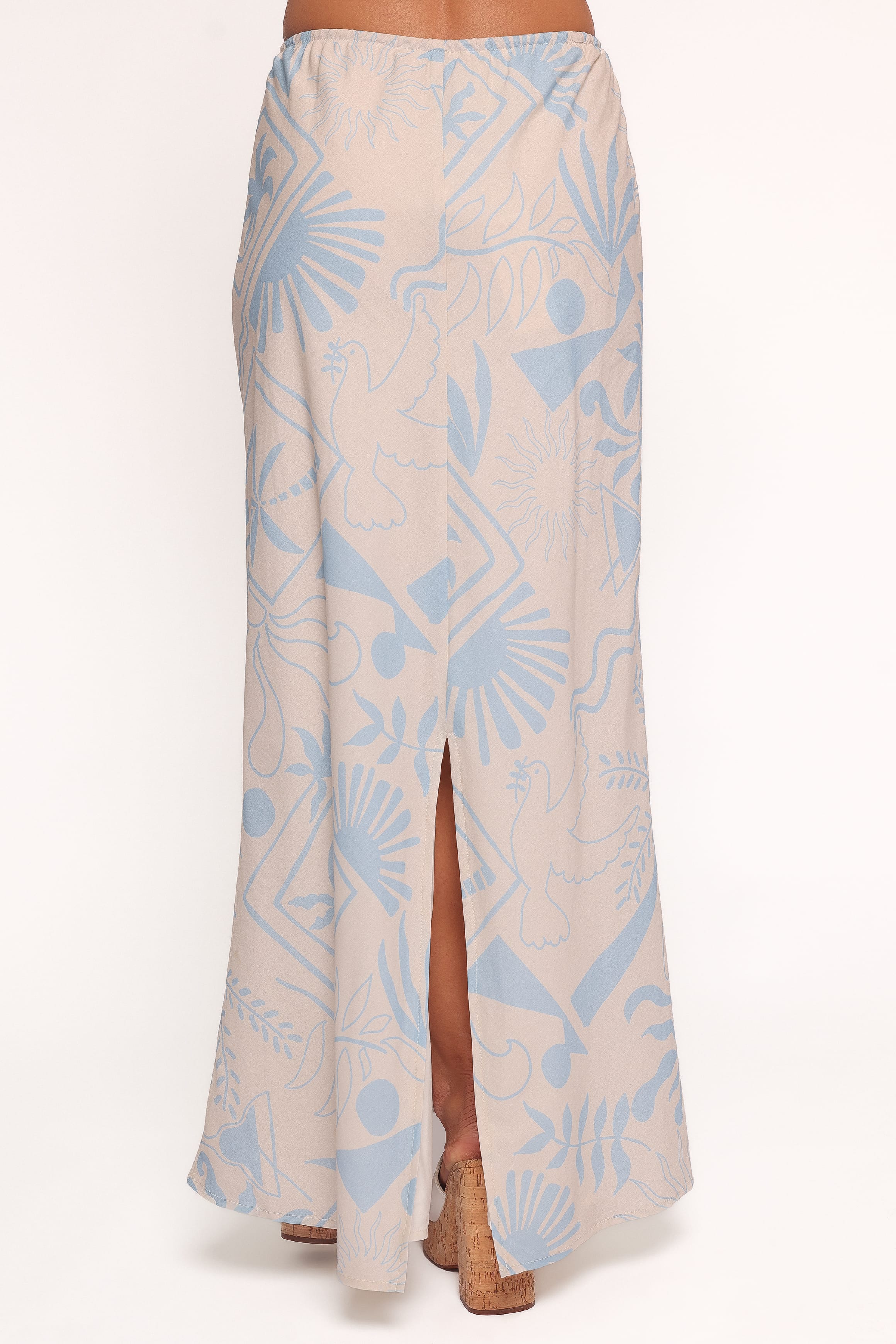 Petal and Pup USA BOTTOMS Elena Maxi Skirt - Blue Soleil