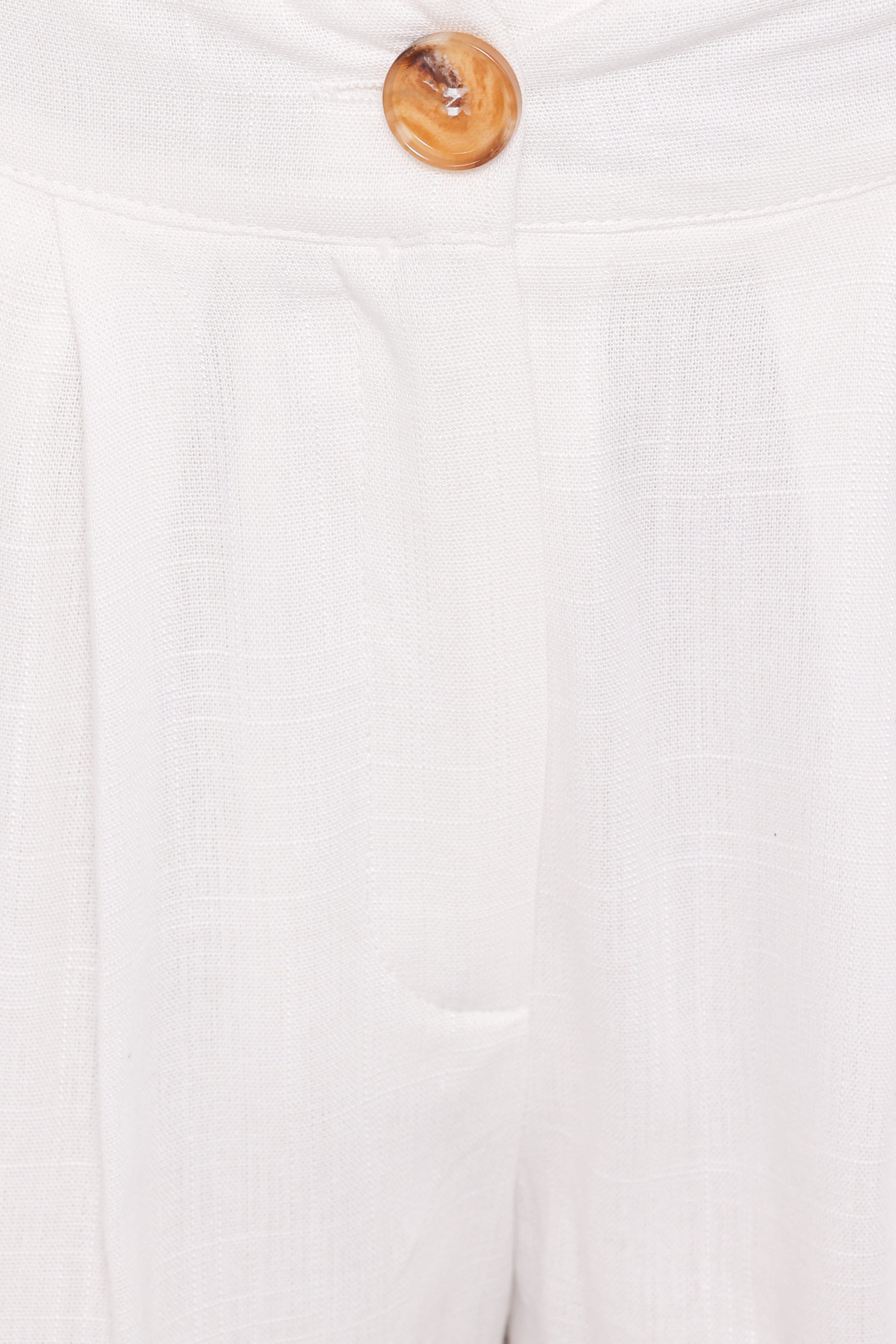 Petal and Pup USA BOTTOMS Elinor Cuffed Linen Short - Cream