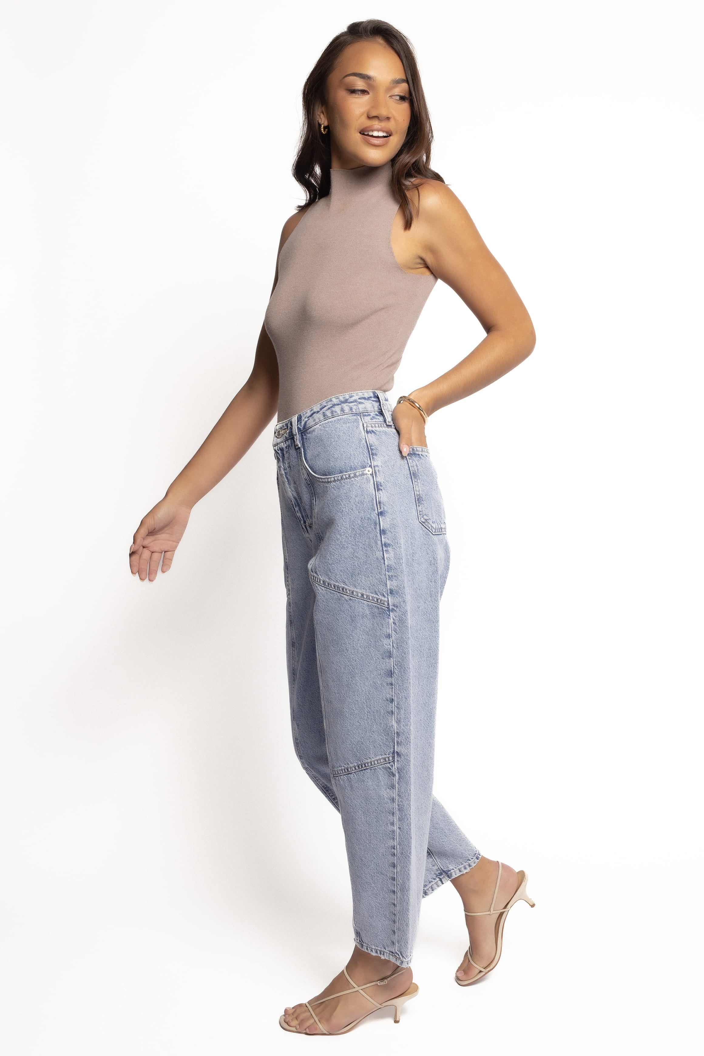 Petal and Pup USA BOTTOMS Ellis Barrel Leg Jeans - Roadtrip