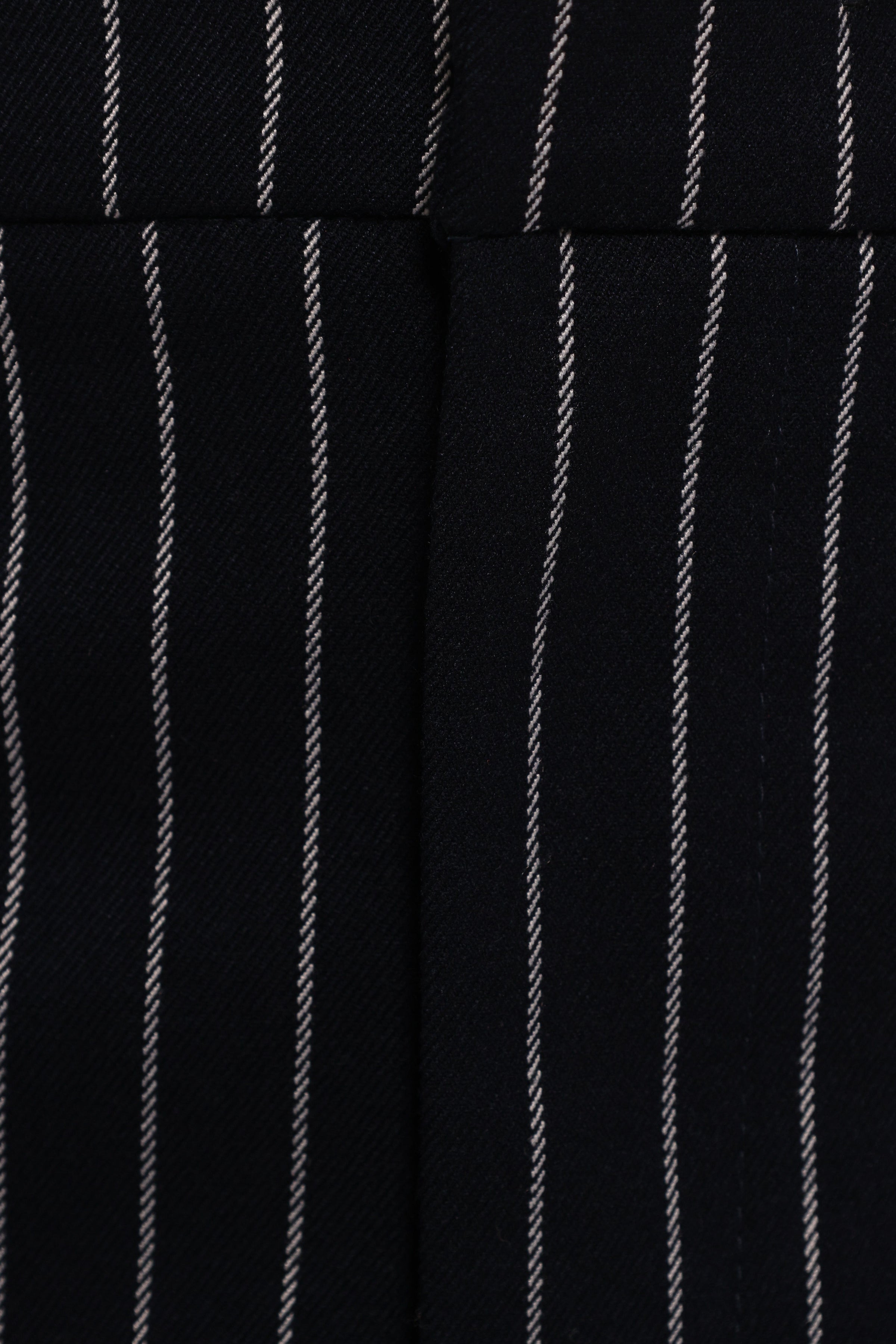 Petal and Pup USA BOTTOMS Ellory Midi Skirt - Navy Pinstripe