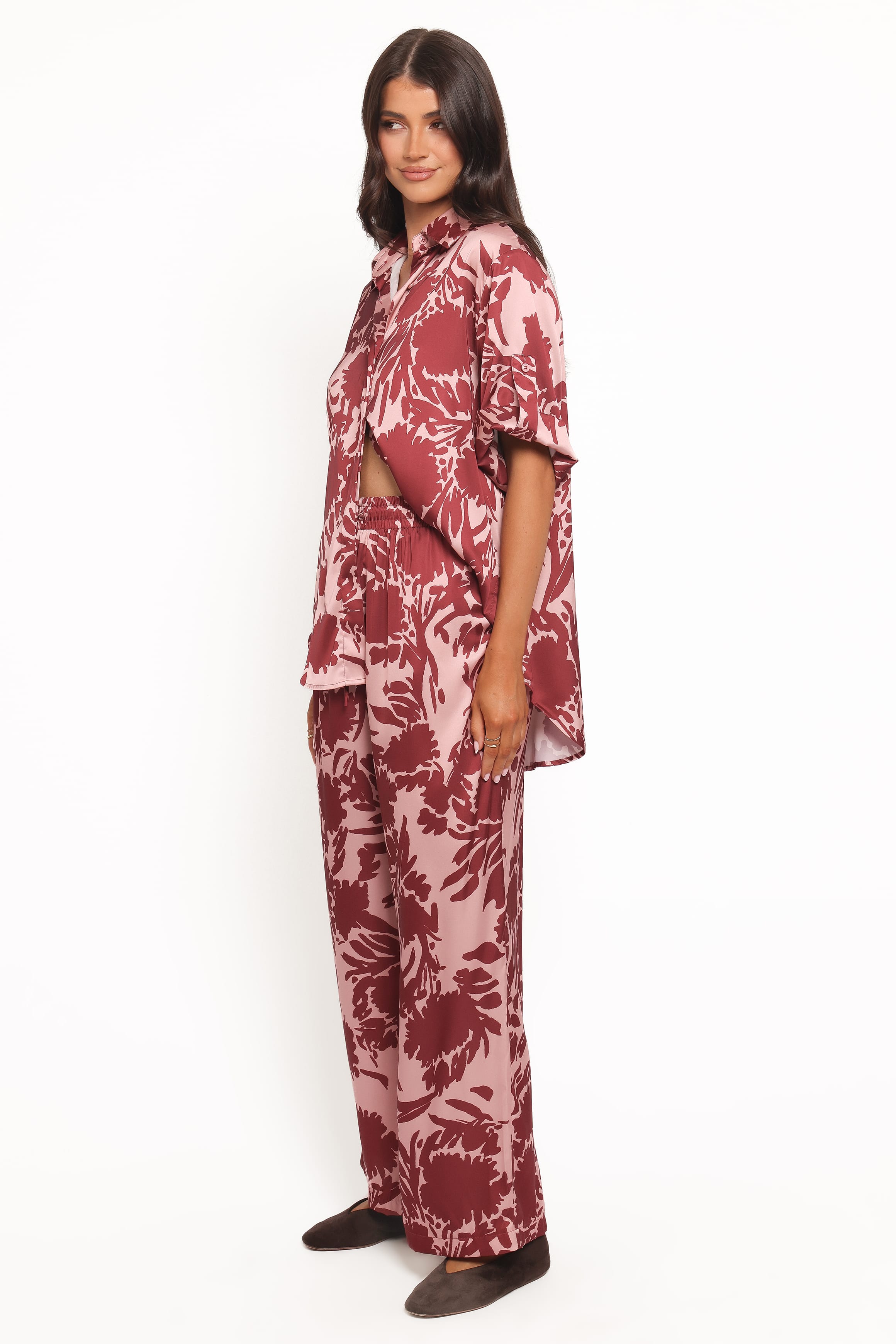 Petal and Pup USA BOTTOMS Elysia Pants - Pink Burgundy