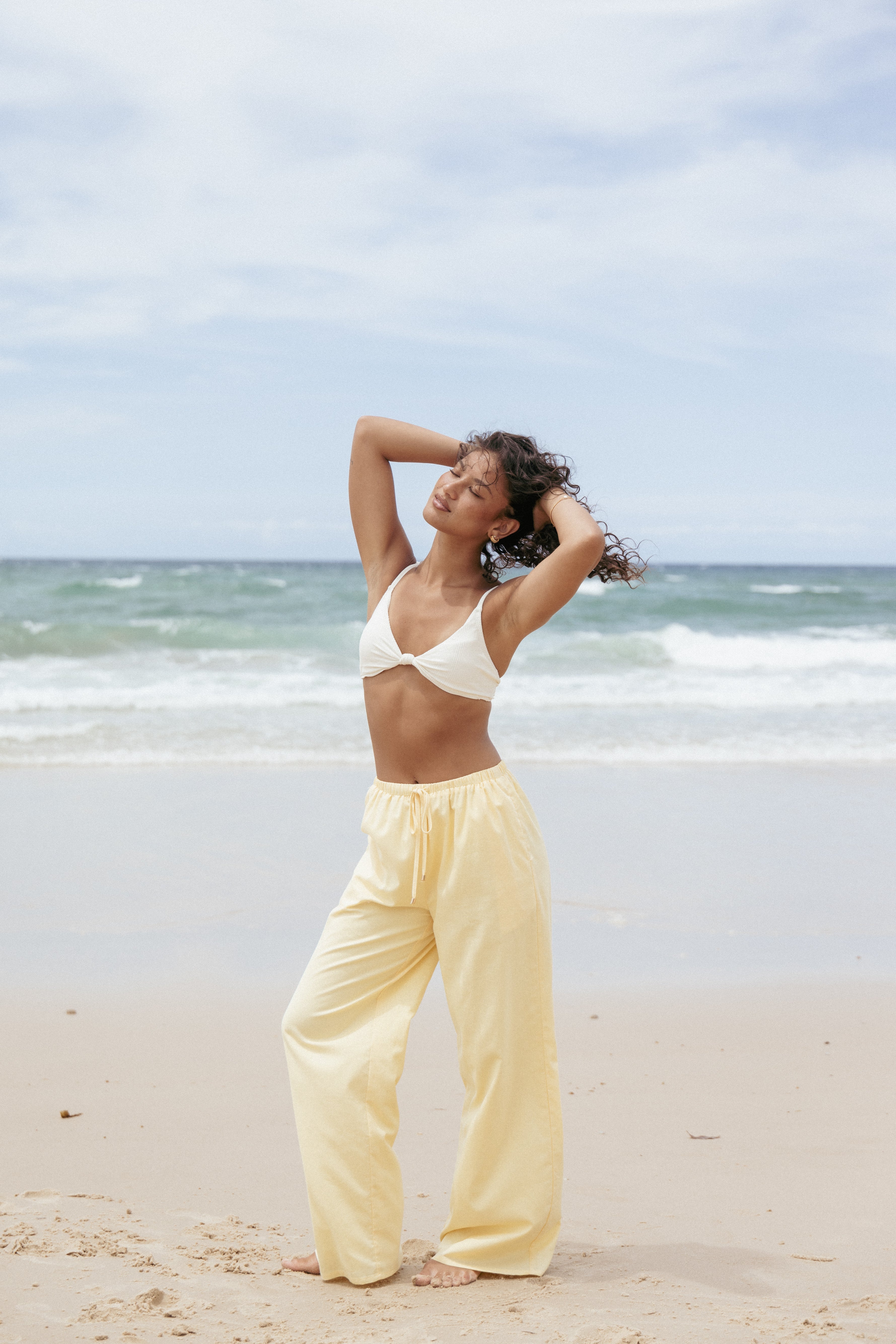 Petal and Pup USA BOTTOMS Ember Cotton Pants - Butter Yellow