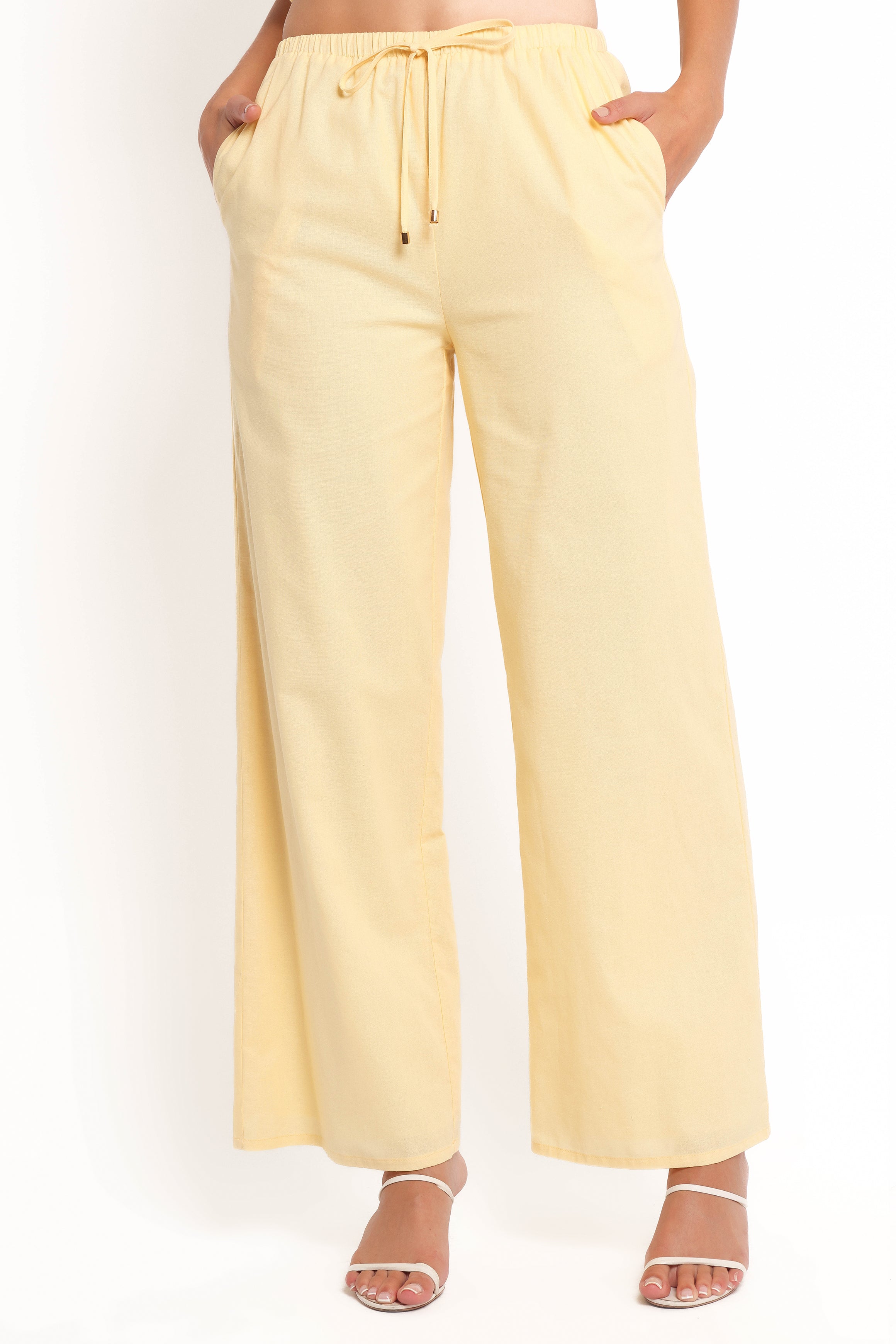 Petal and Pup USA BOTTOMS Ember Cotton Pants - Butter Yellow