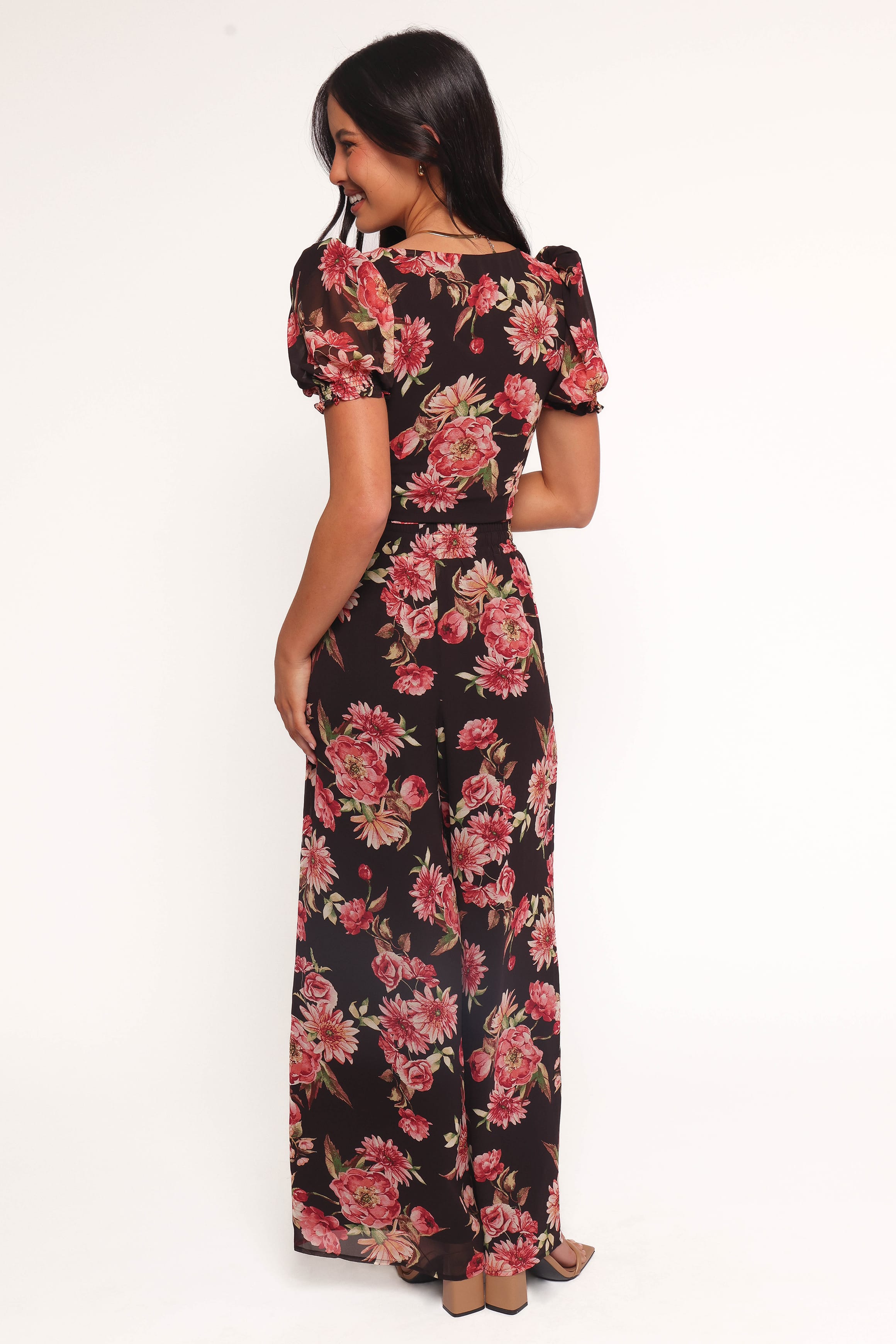 Petal and Pup USA BOTTOMS Estie Pants - Black Floral (Hold for Rack)
