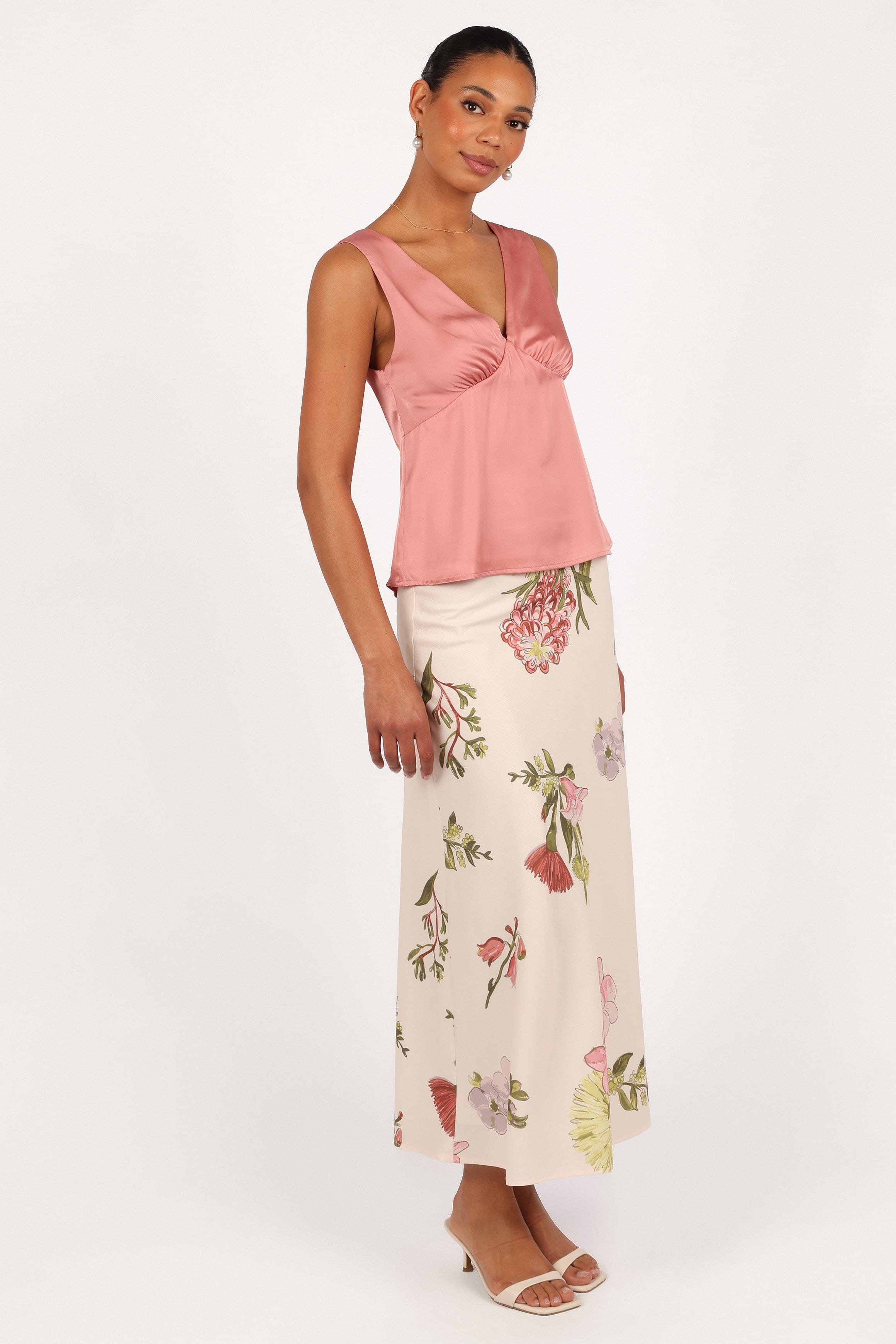 Petal and Pup USA BOTTOMS Evie Maxi Skirt - Native Flora