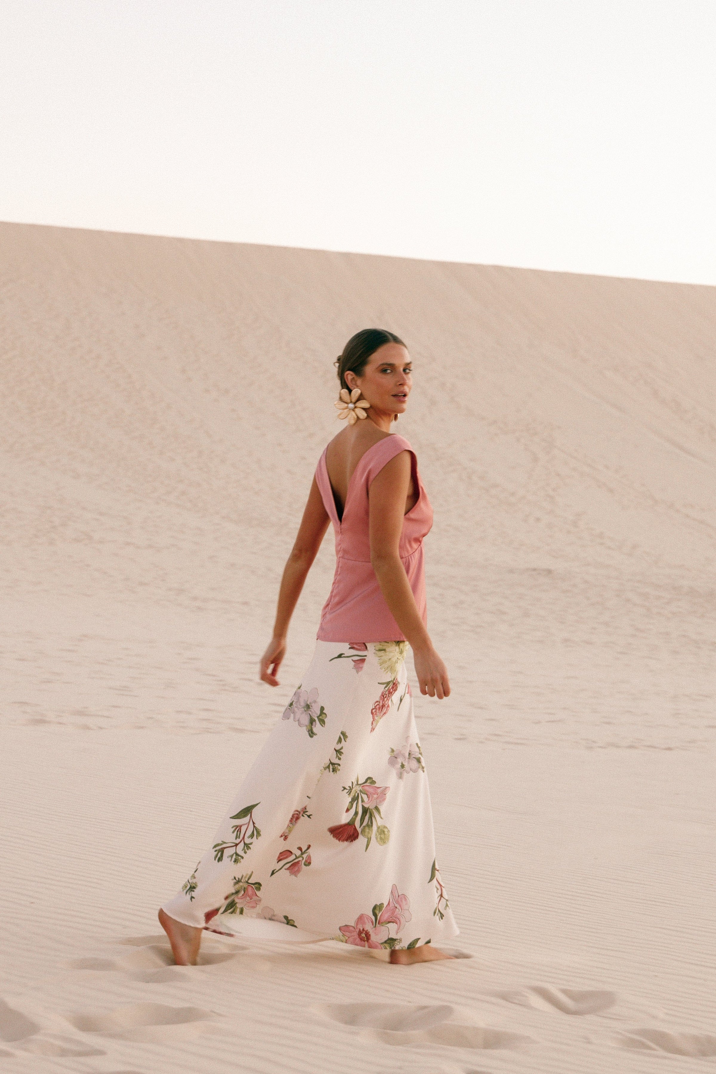 Petal and Pup USA BOTTOMS Evie Maxi Skirt - Native Flora