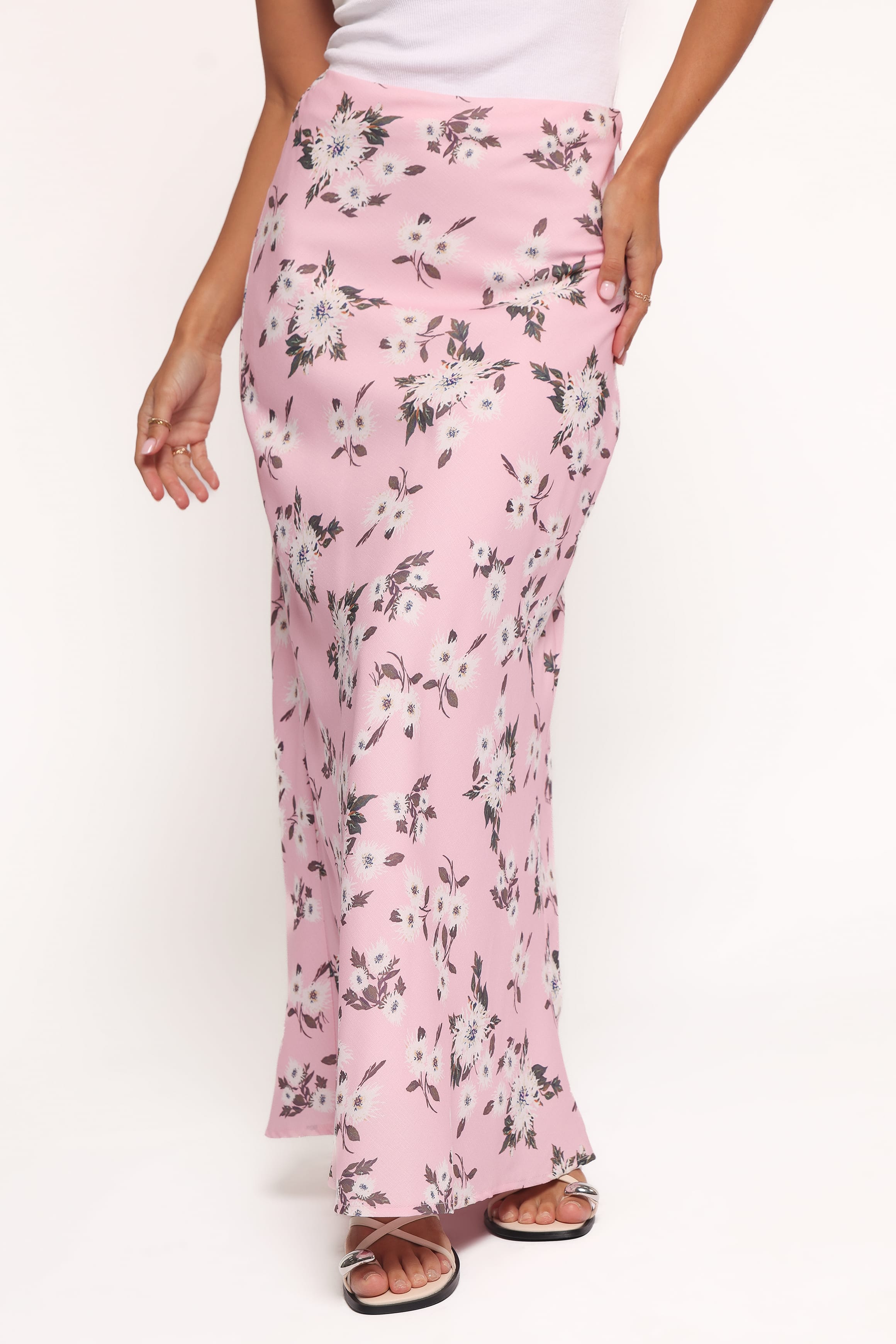 Petal and Pup USA BOTTOMS Evie Maxi Skirt - Pink Floral