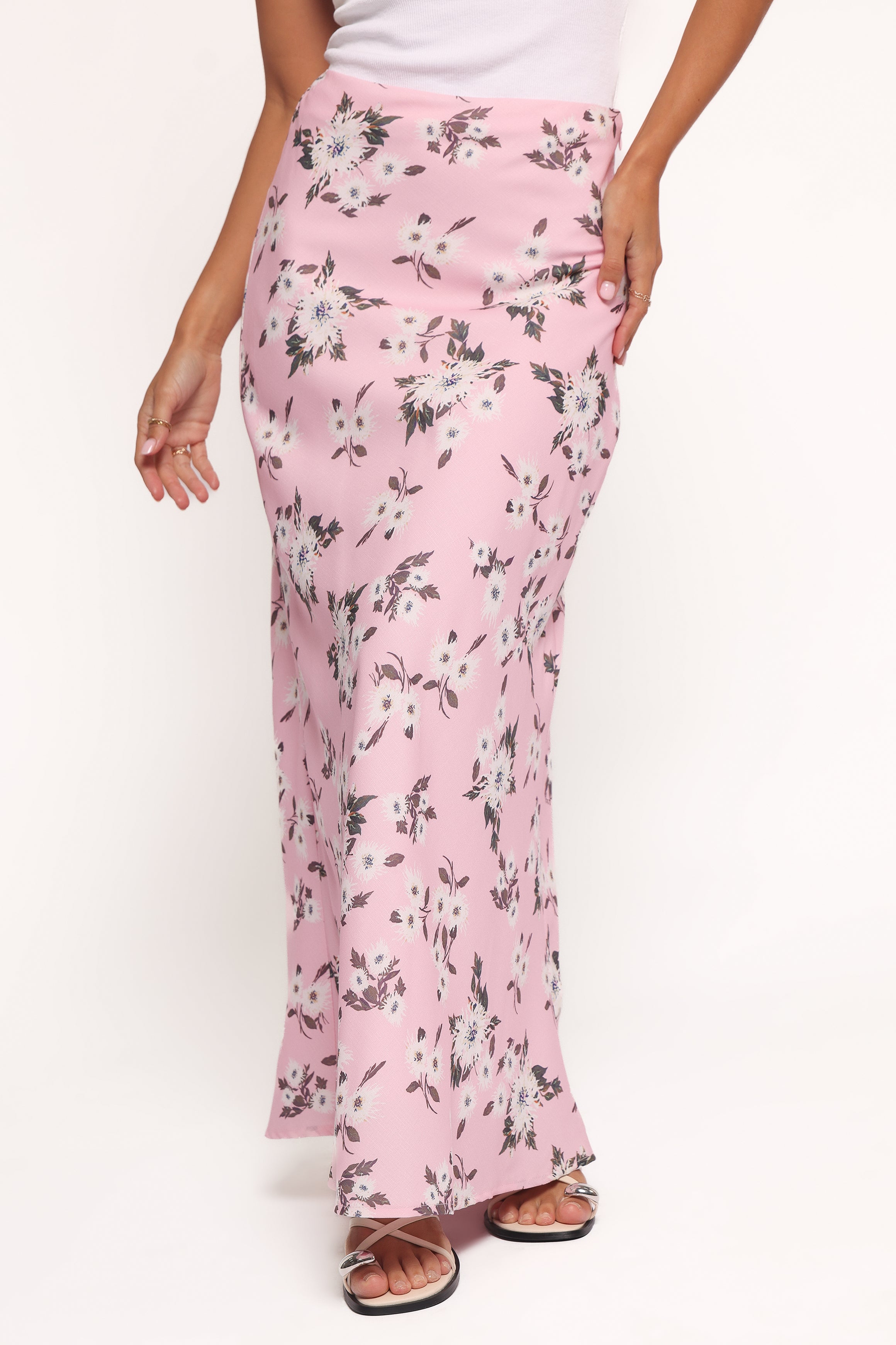 Petal and Pup USA BOTTOMS Evie Maxi Skirt - Pink Floral
