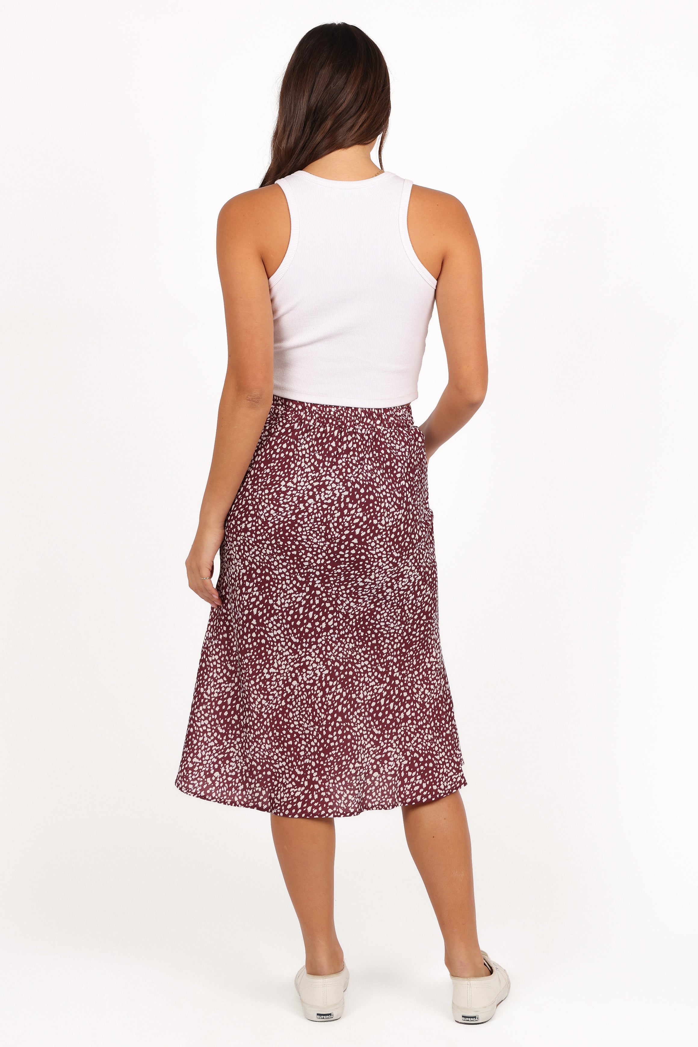 Petal and Pup USA BOTTOMS Falco Skirt - Burgundy