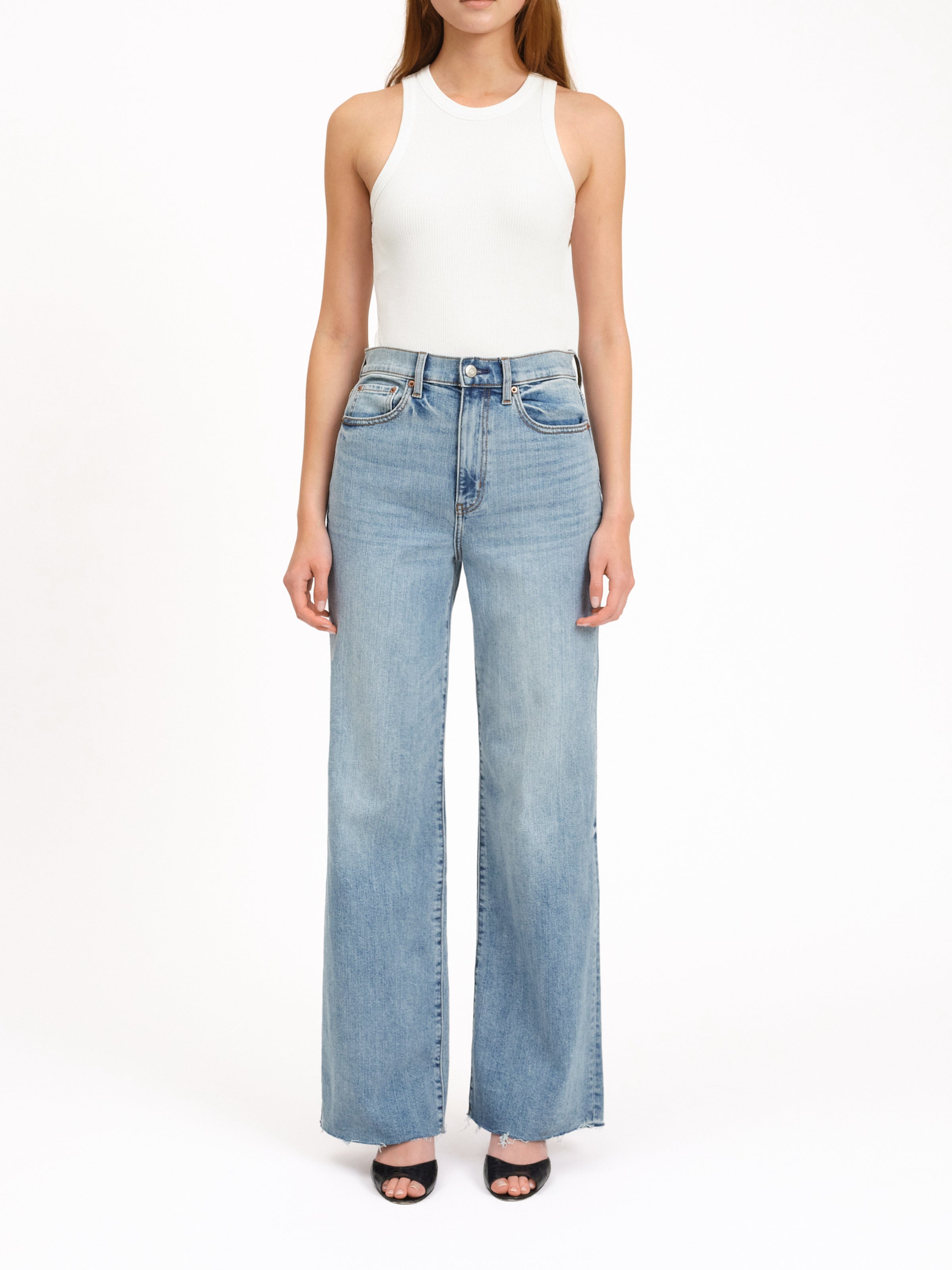 Petal and Pup USA BOTTOMS Far Out Wide Leg Jean - Fools Gold