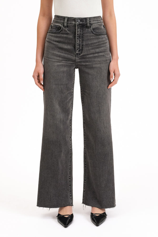 Petal and Pup USA BOTTOMS Far Out Wide Leg Jean - Milky Way