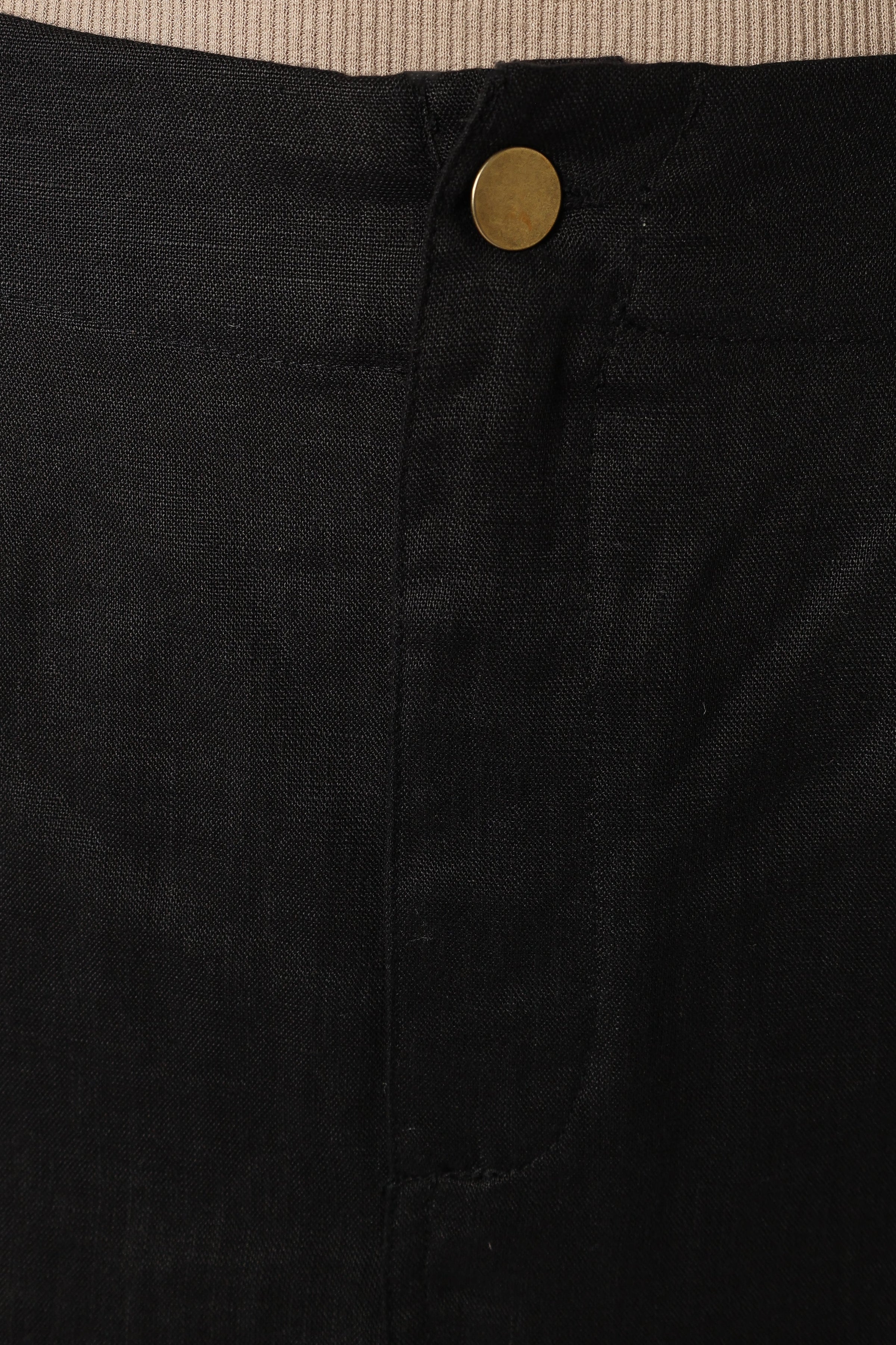 Petal and Pup USA BOTTOMS Finley Linen Midi Skirt - Black