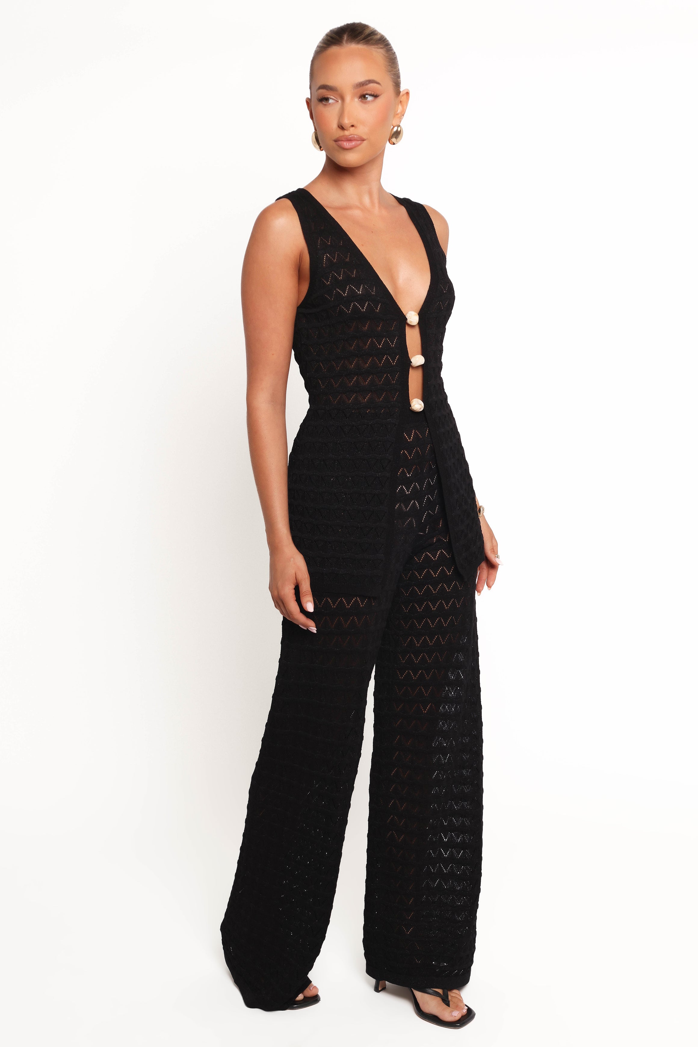 Petal and Pup USA BOTTOMS Fiore Pants - Black