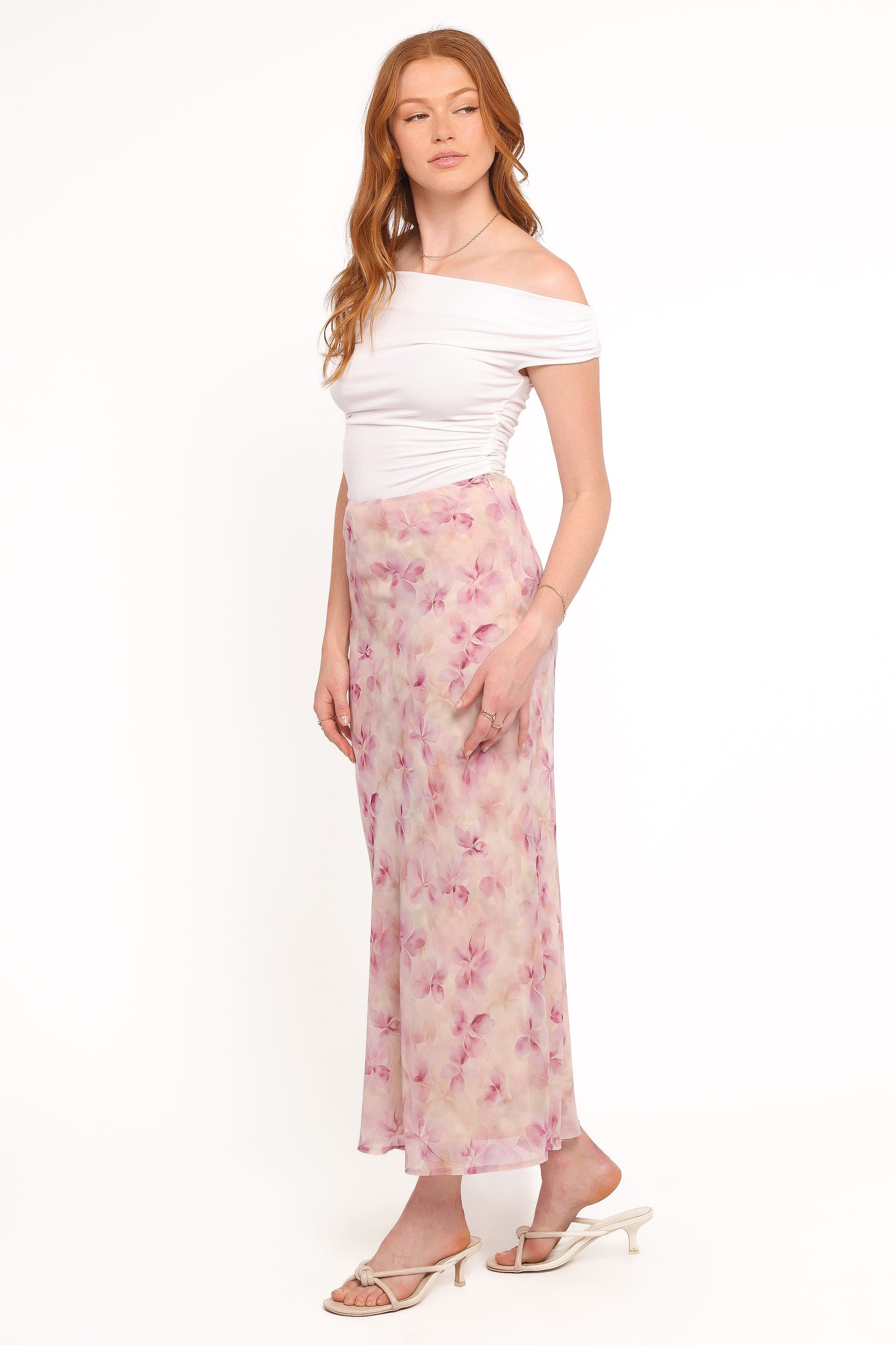 Petal and Pup USA BOTTOMS Giarda Maxi Skirt - Pink Floral