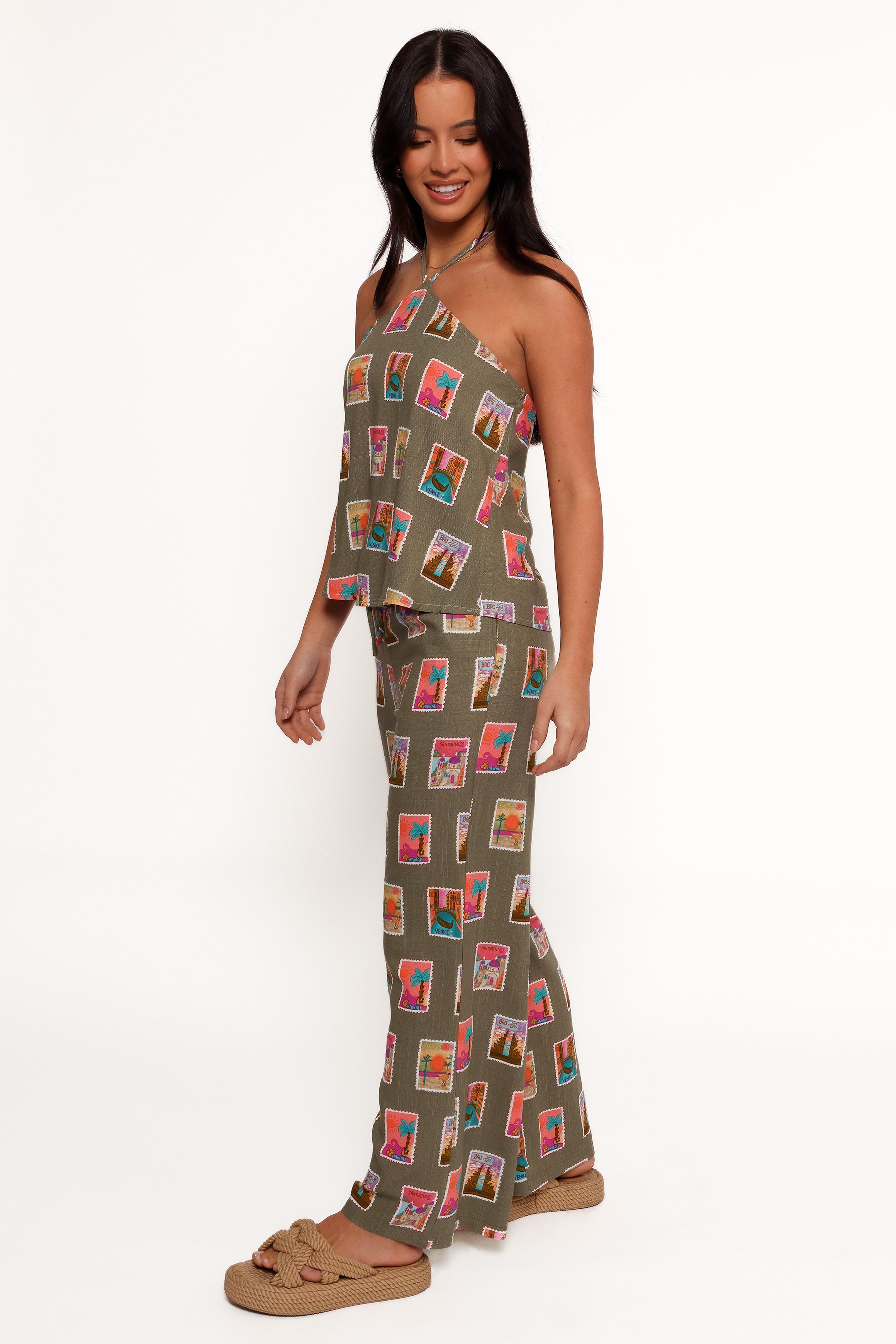 Petal and Pup USA BOTTOMS Hana Pants - Olive Print