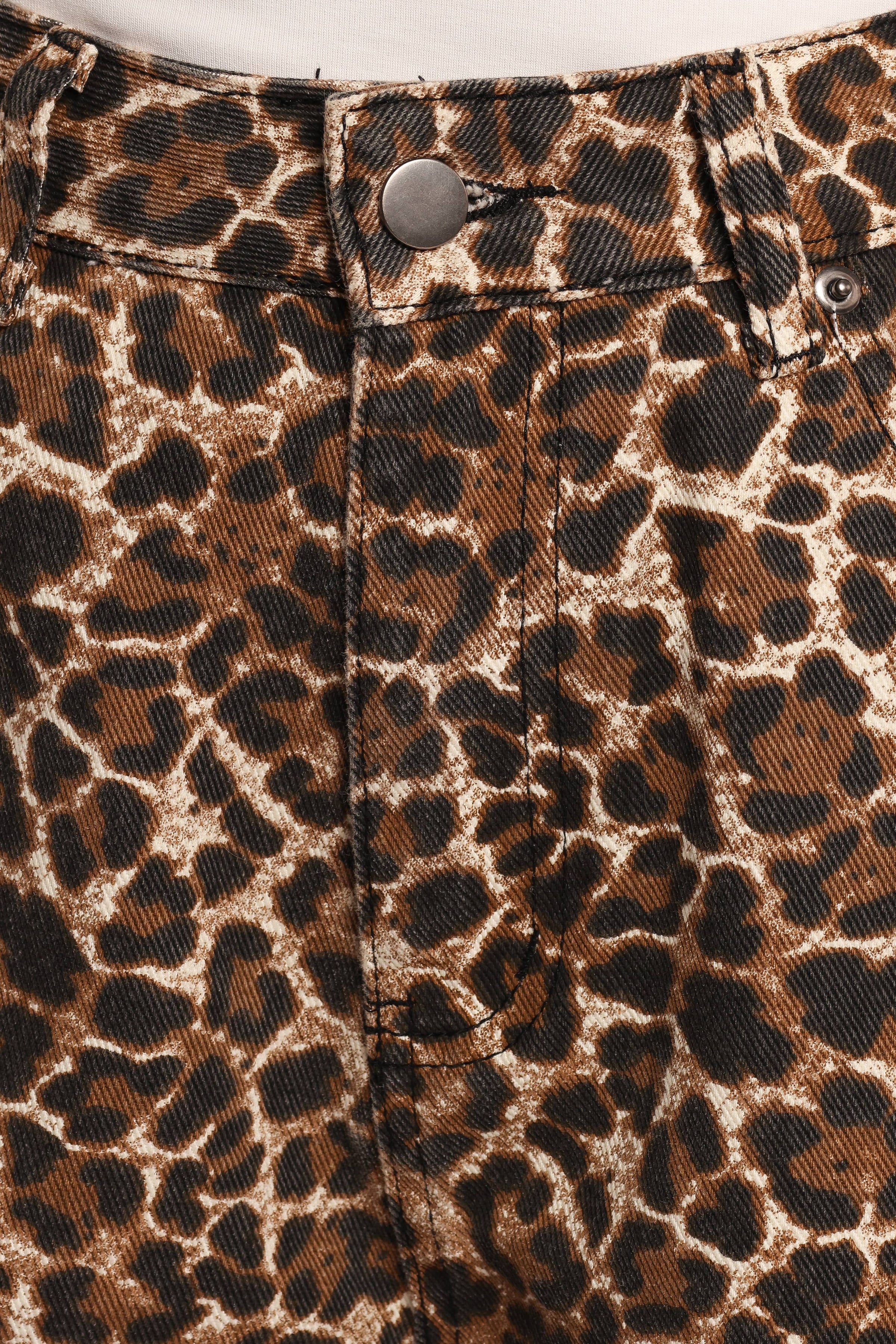 Petal and Pup USA BOTTOMS Hemima High Waist Shorts - Leopard