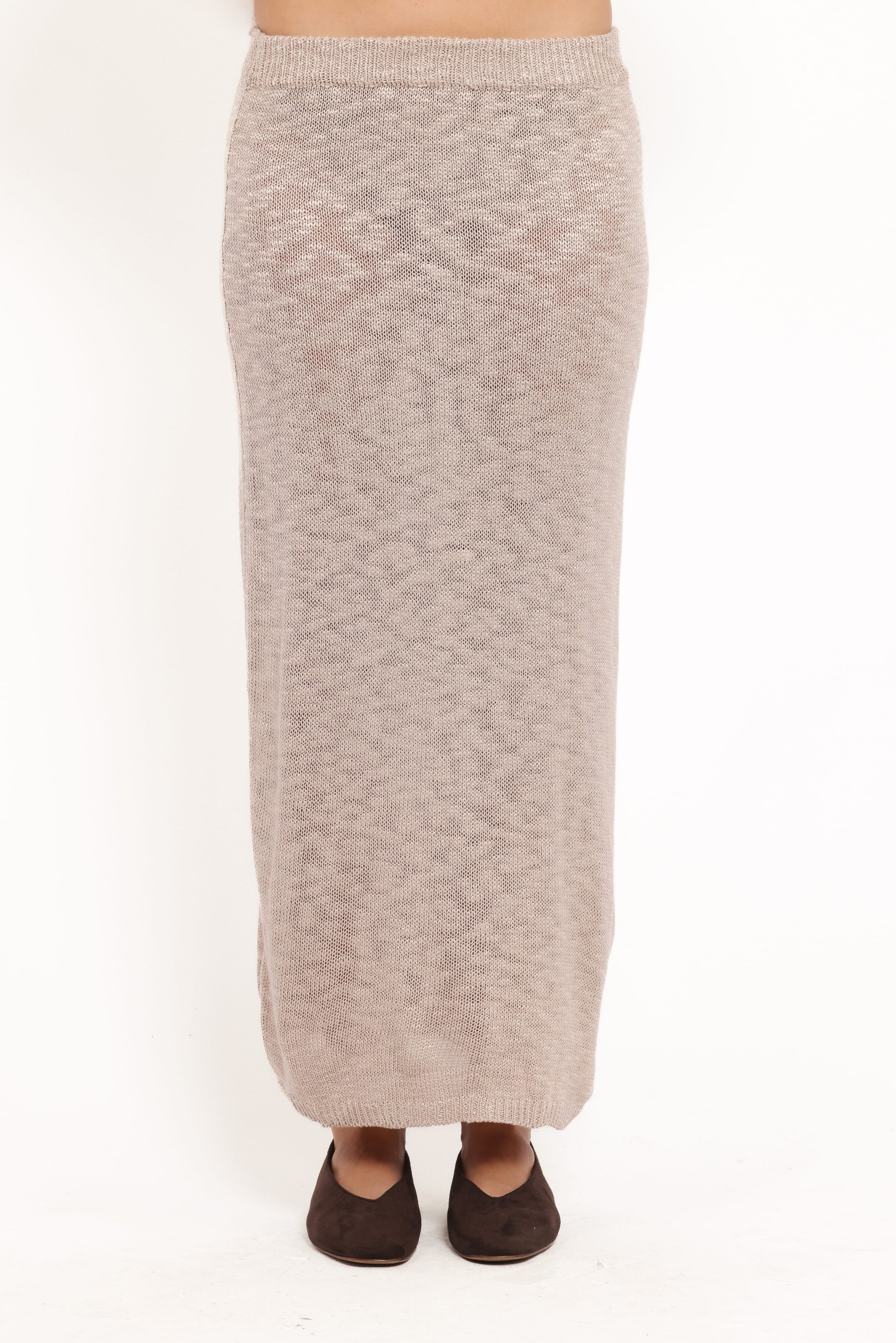 Petal and Pup USA BOTTOMS Indya Knit Skirt - Oatmeal
