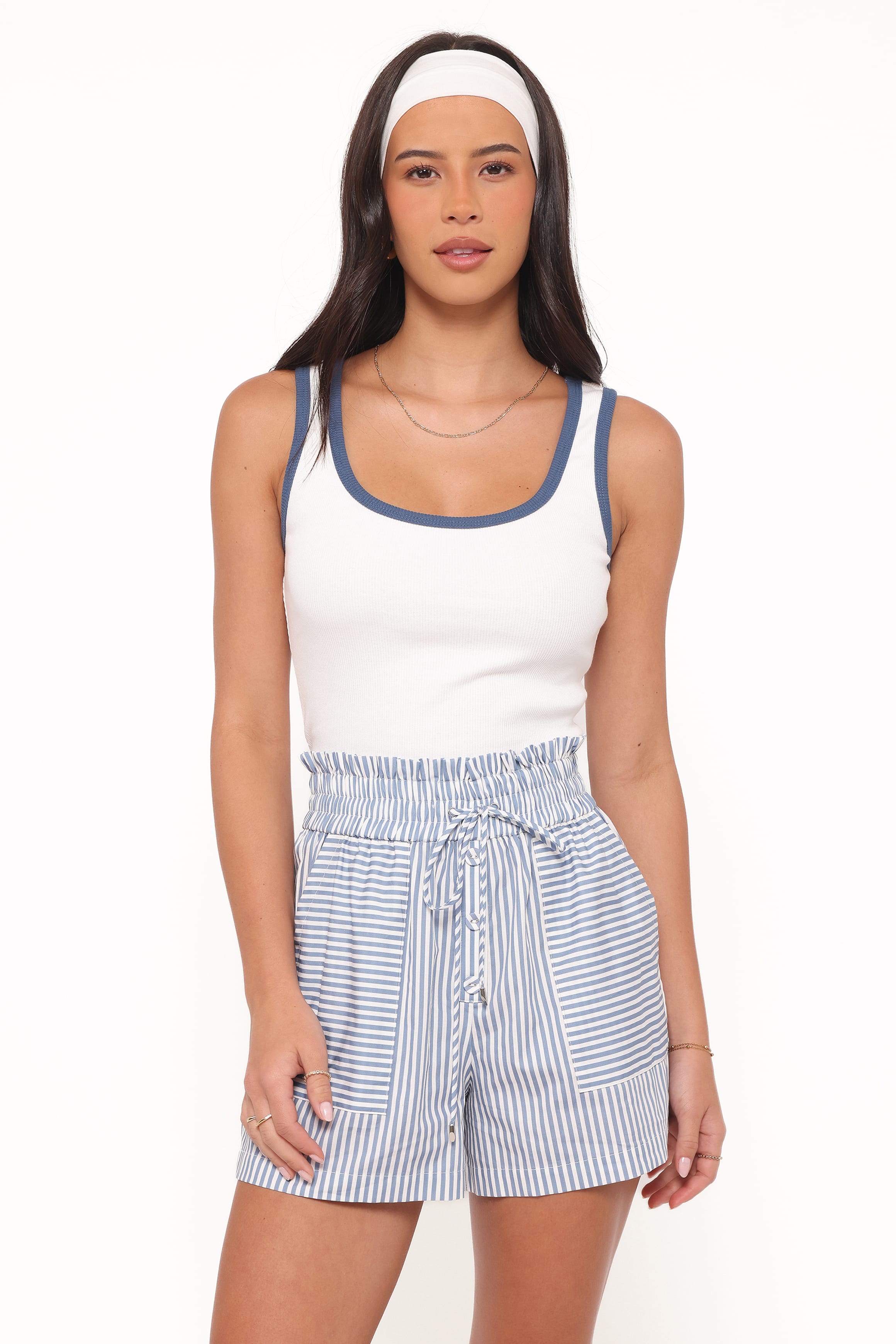 Petal and Pup USA BOTTOMS Jackson Boxer Short - Blue Stripe