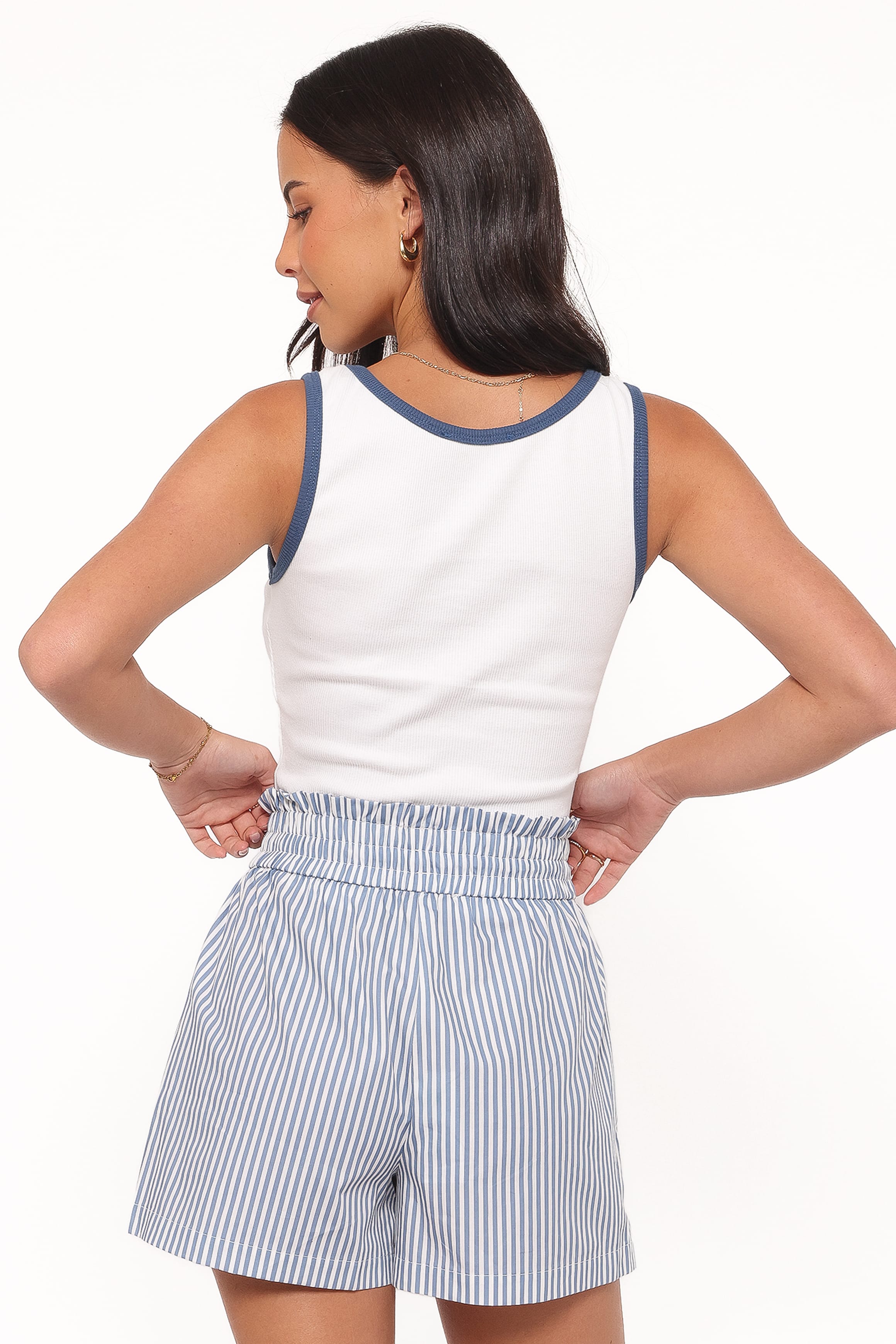 Petal and Pup USA BOTTOMS Jackson Boxer Short - Blue Stripe