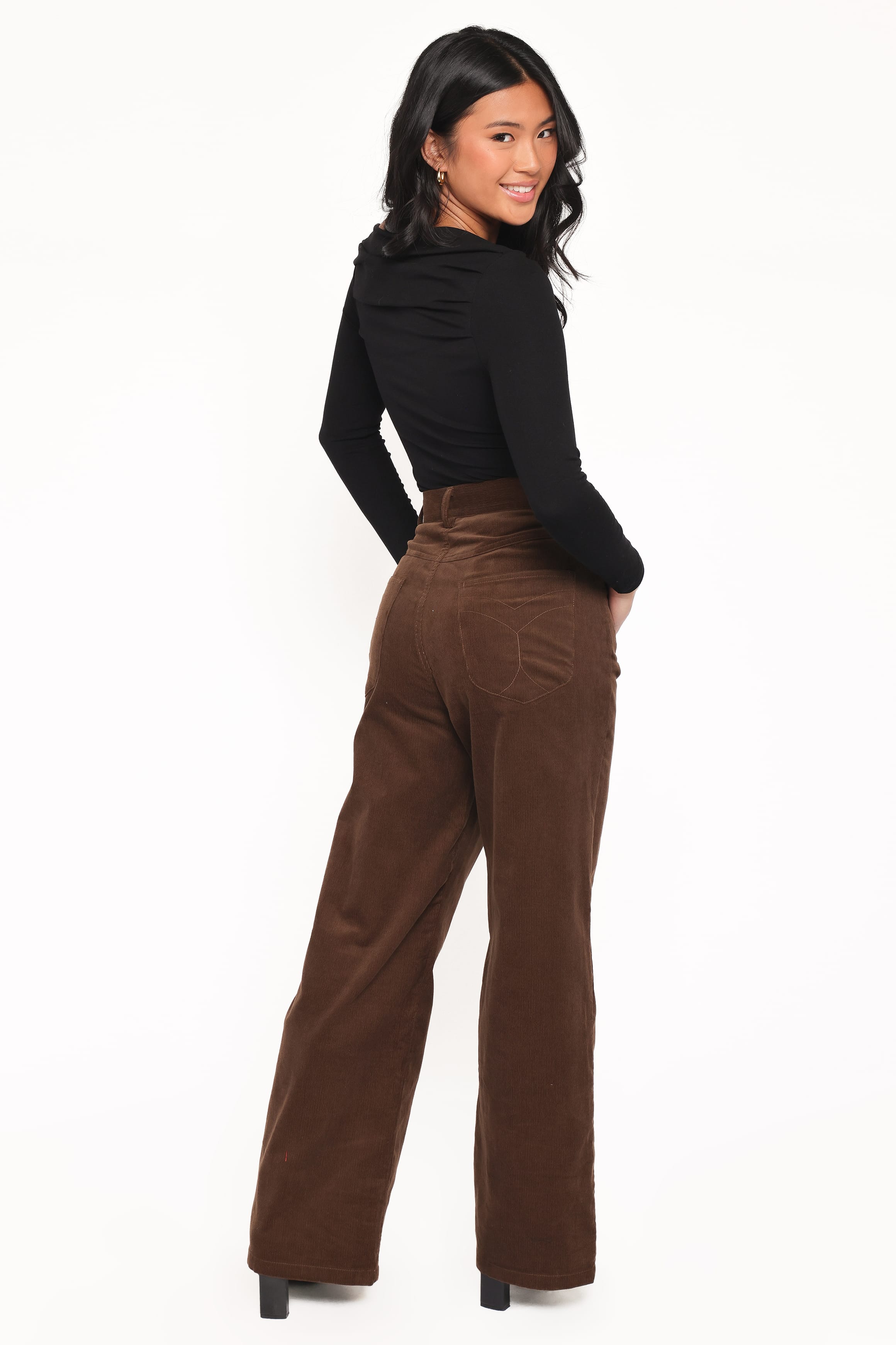 Petal and Pup USA BOTTOMS Jacob Corduroy Pant - Brown