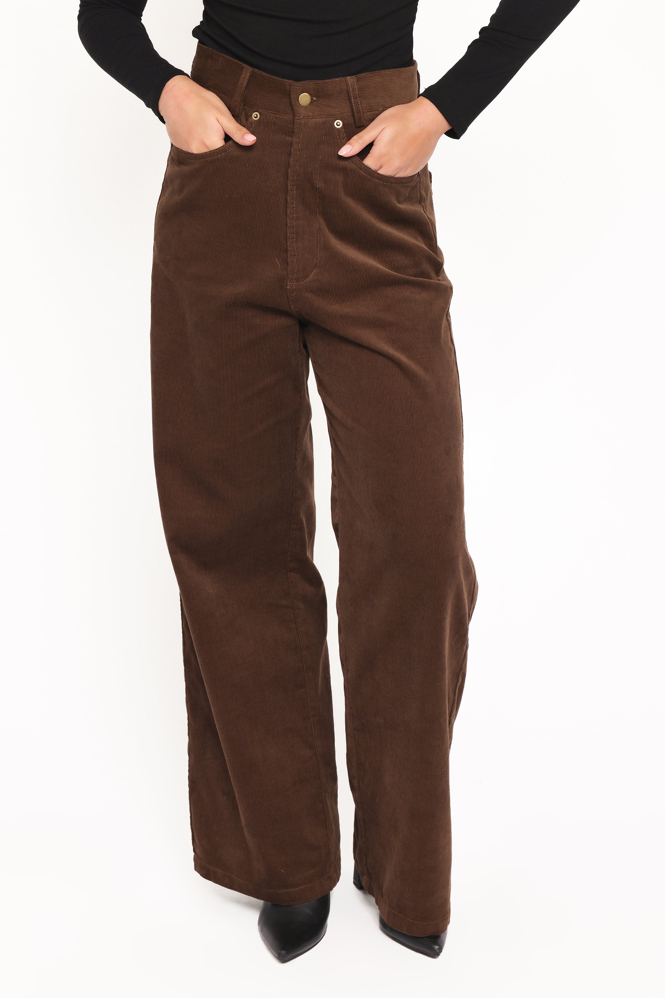 Petal and Pup USA BOTTOMS Jacob Corduroy Pant - Brown