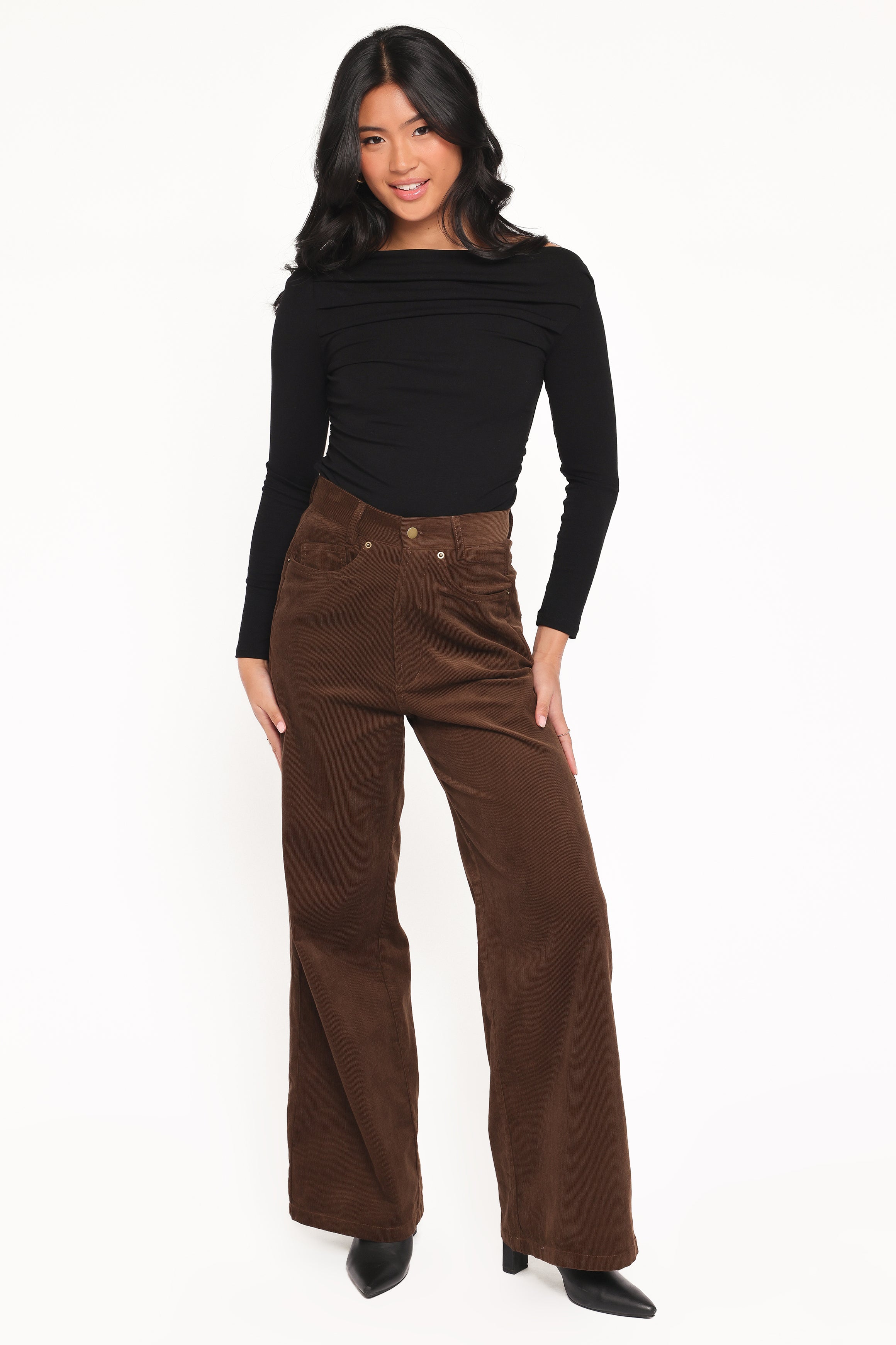 Petal and Pup USA BOTTOMS Jacob Corduroy Pant - Brown