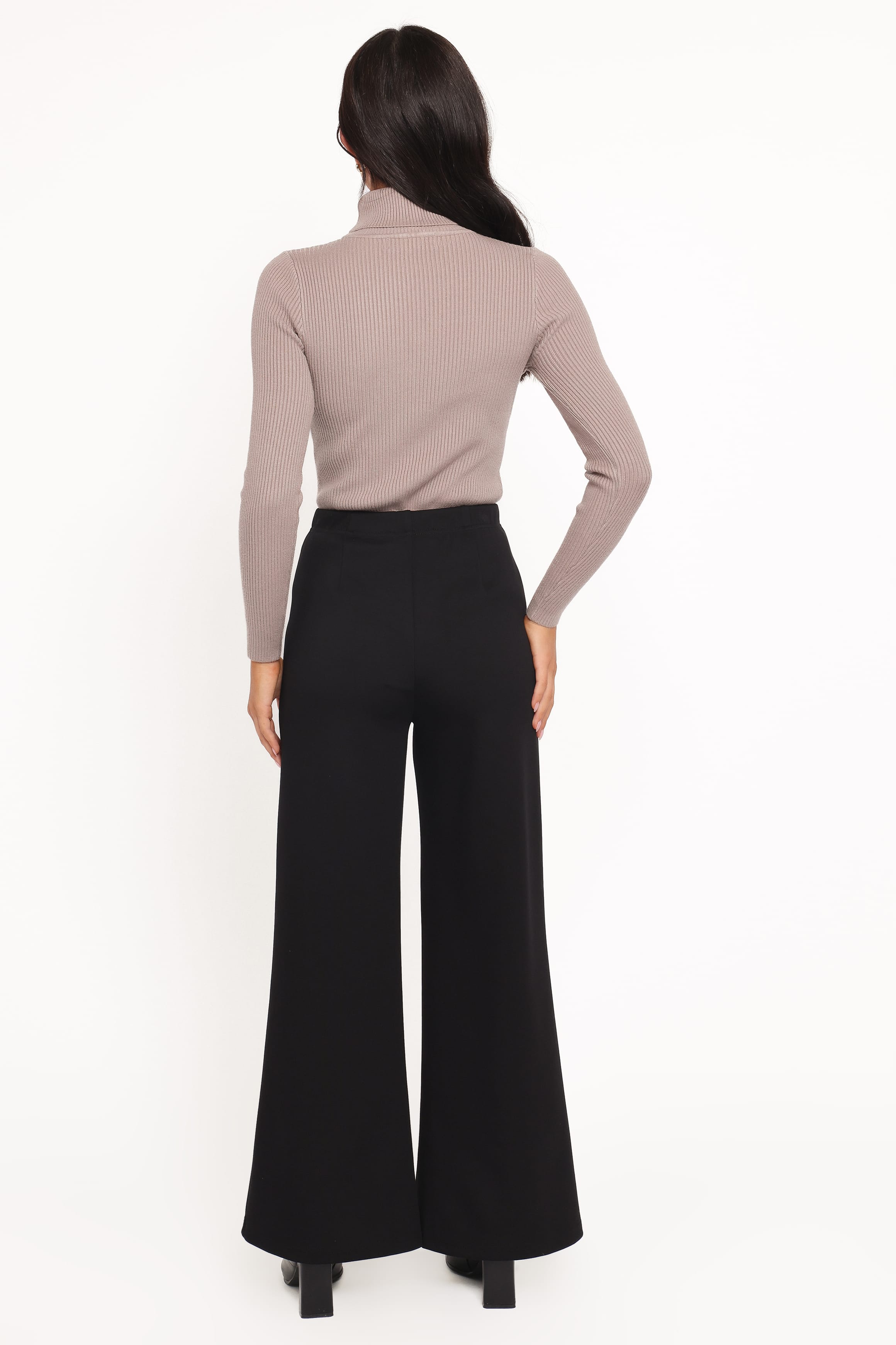 Petal and Pup USA BOTTOMS Jade Wide Leg Pant - Black