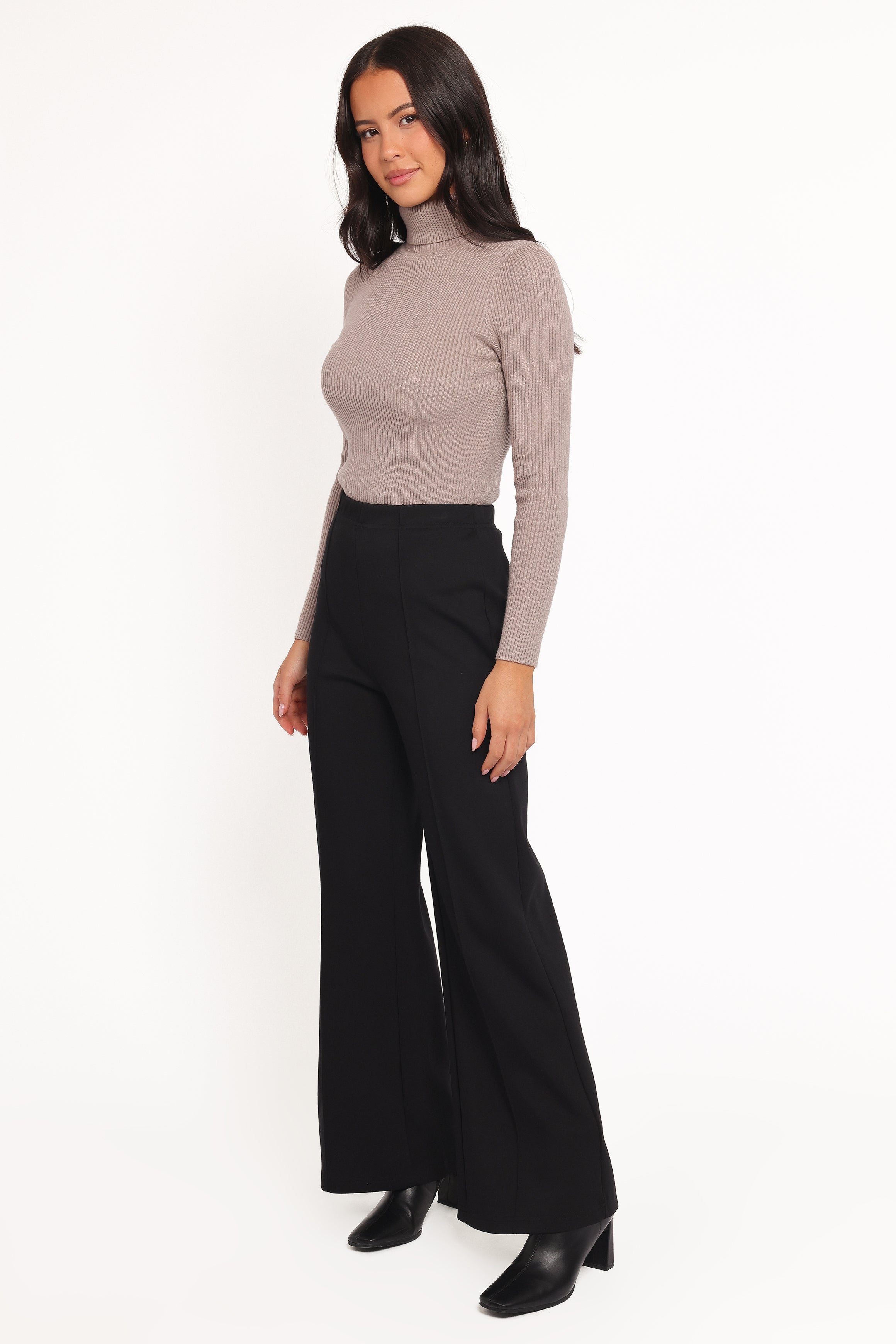 Petal and Pup USA BOTTOMS Jade Wide Leg Pant - Black
