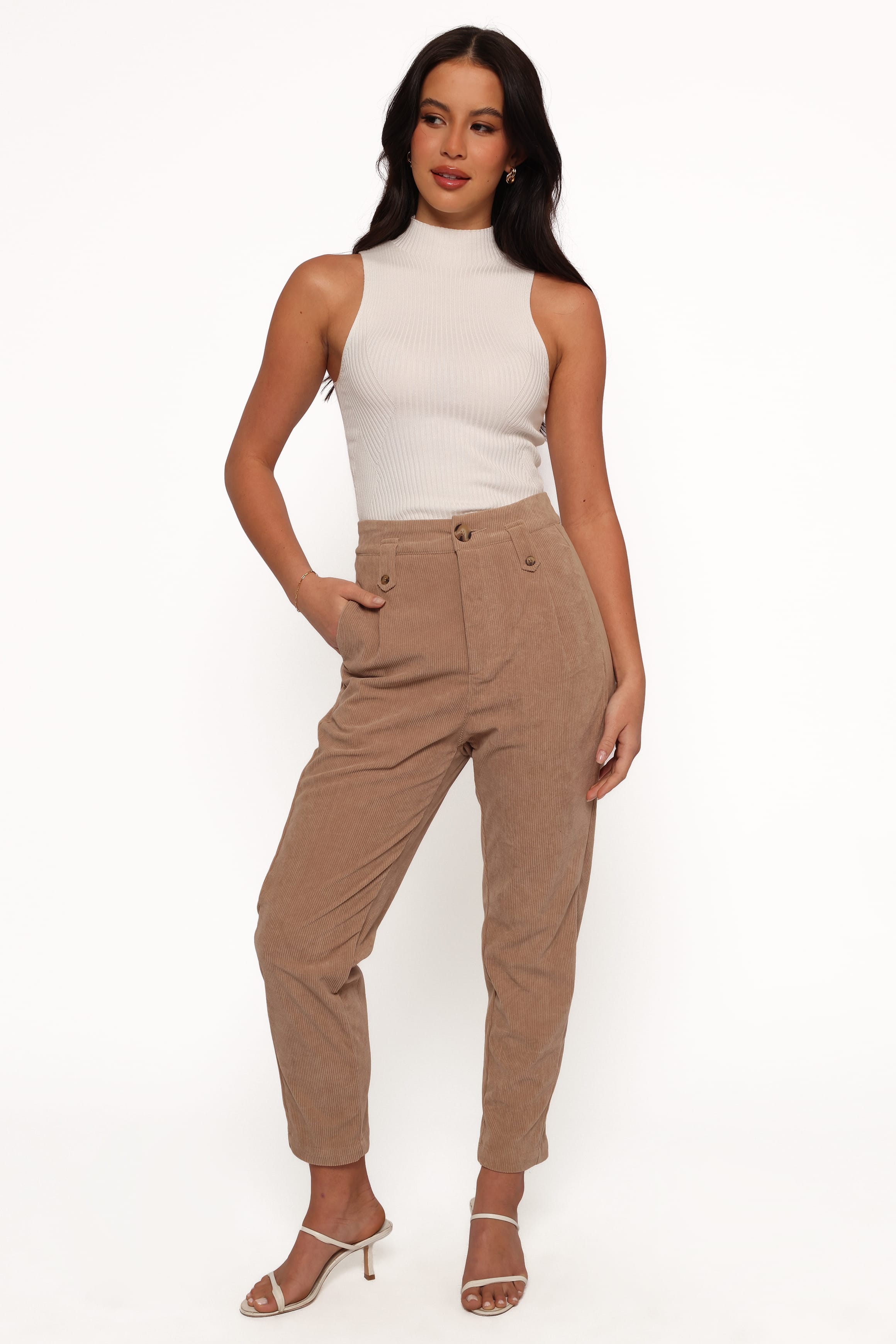 Petal and Pup USA BOTTOMS Jones Cord Pant - Brown (Hold for Rack)