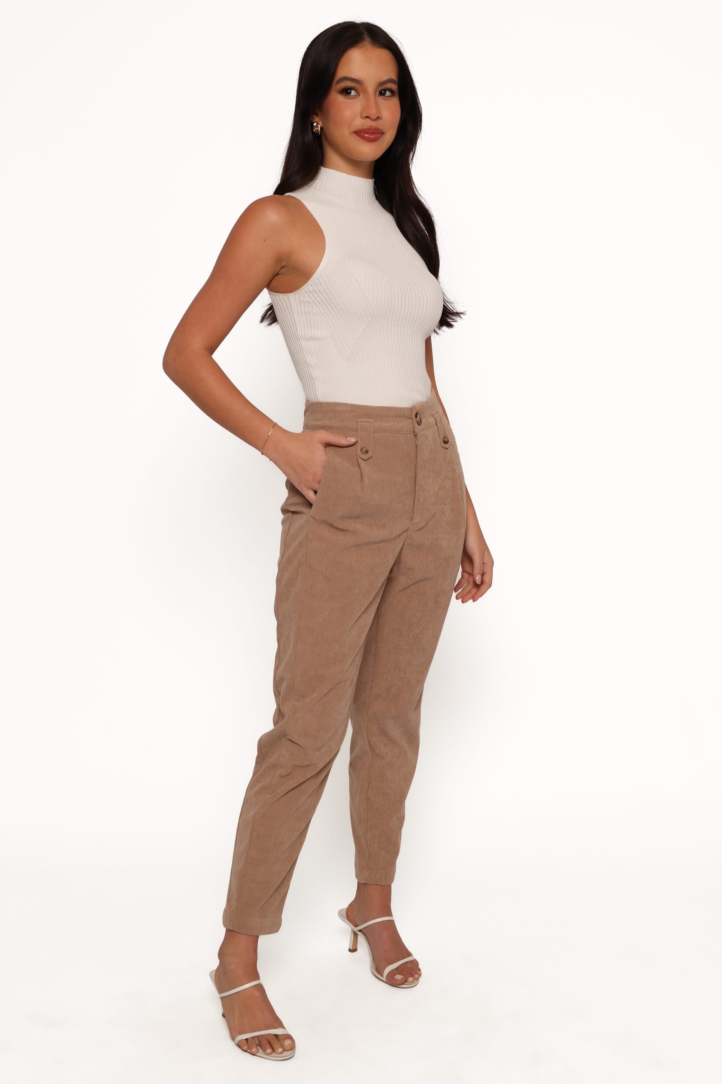 Petal and Pup USA BOTTOMS Jones Cord Pant - Brown (Hold for Rack)